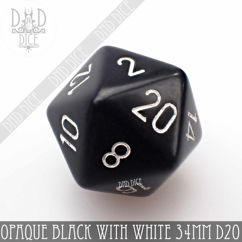 Opaque 34mm D20's (13 Colors)