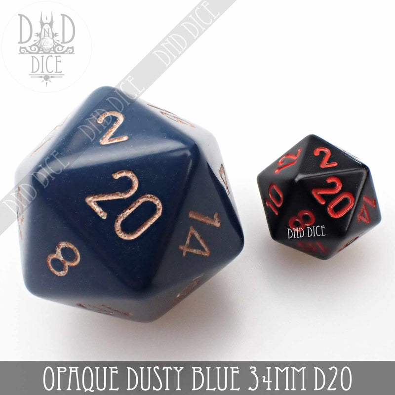 Opaque 34mm D20's (13 Colors)