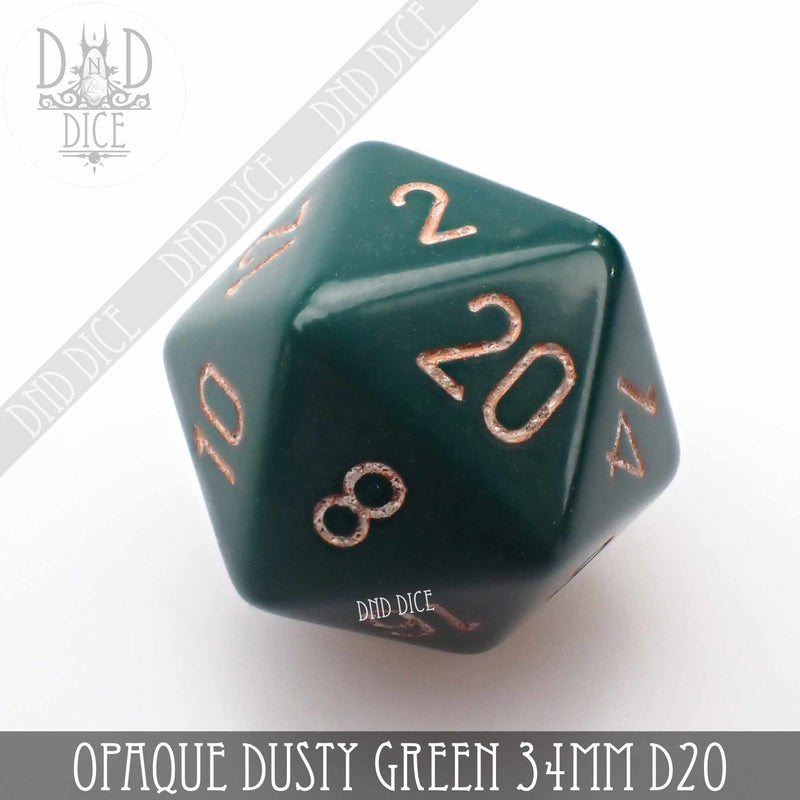 Opaque 34mm D20's (13 Colors)
