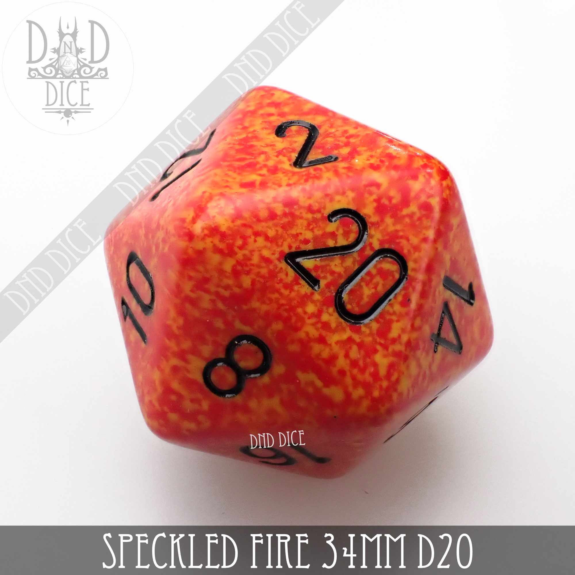Speckled 34mm D20's (13 Colors)