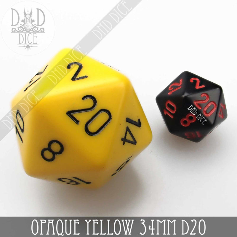 Opaque 34mm D20's (13 Colors)