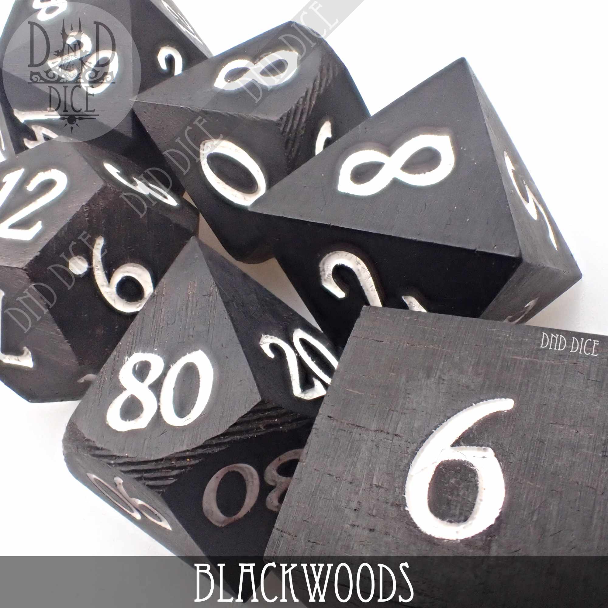 Blackwoods Wood Dice Set (Gift Box)