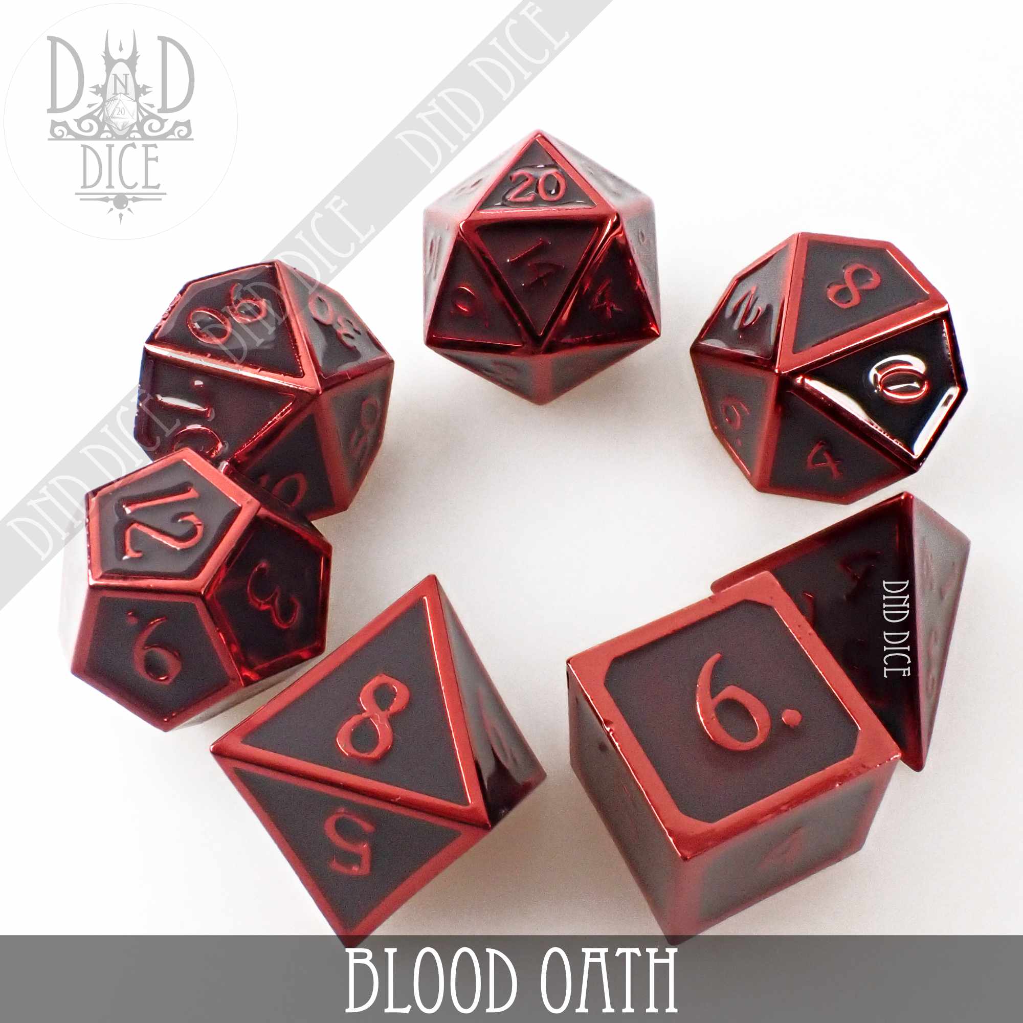 Blood Oath Metal Dice Set