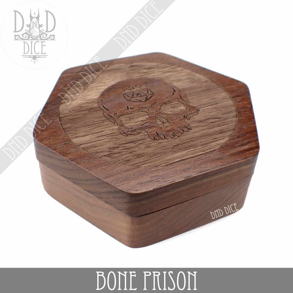 Bone Prison Wood Dice Box