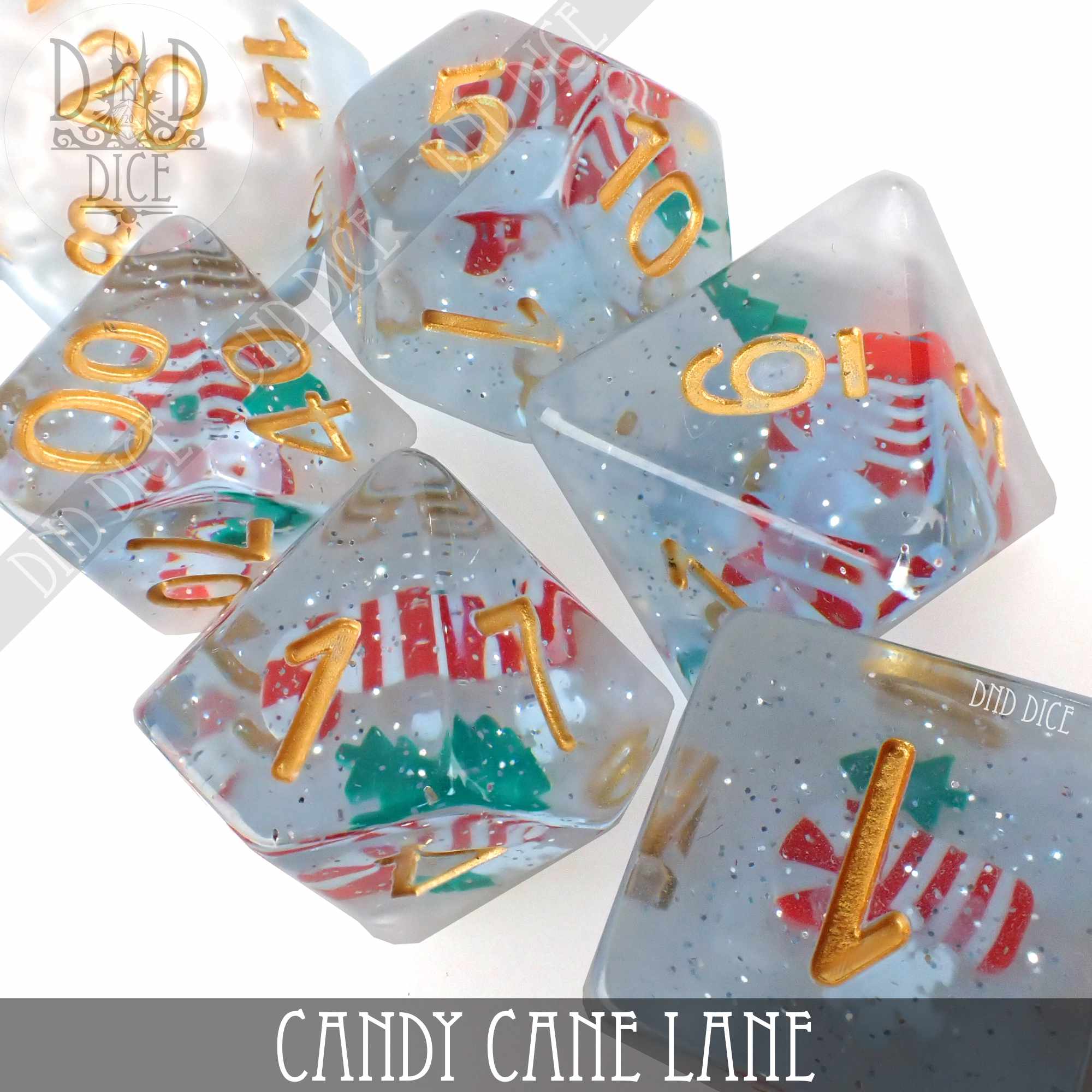 Candy Cane Lane Dice Set