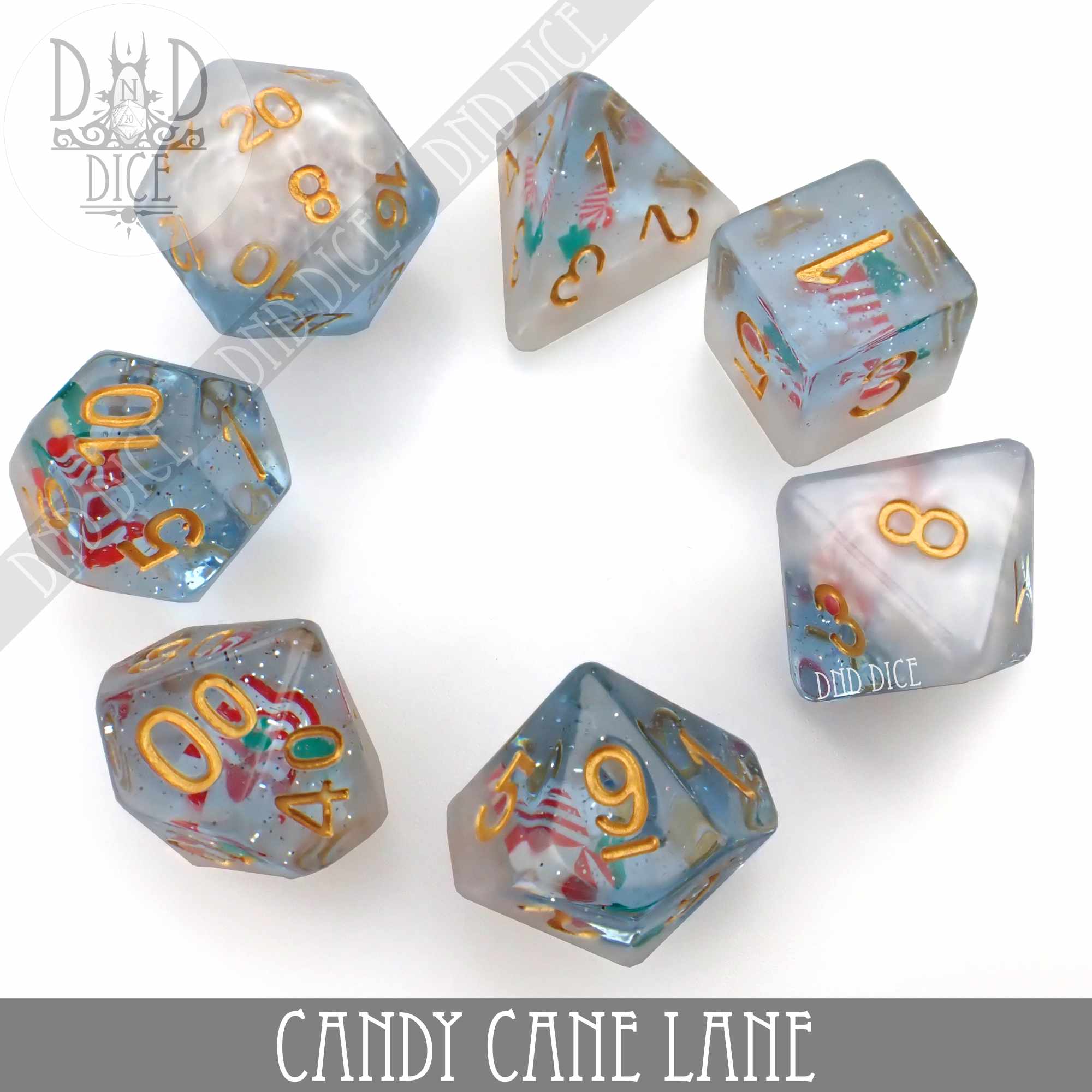 Candy Cane Lane Dice Set