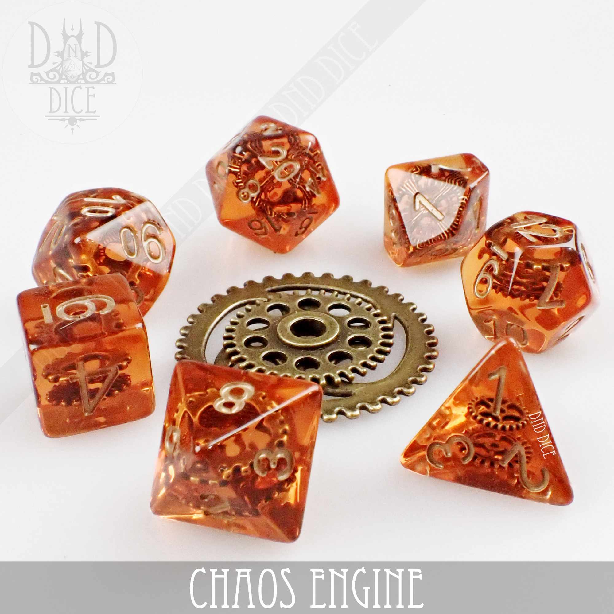 Chaos Engine retailer Steampunk Polyhedral Dice Set