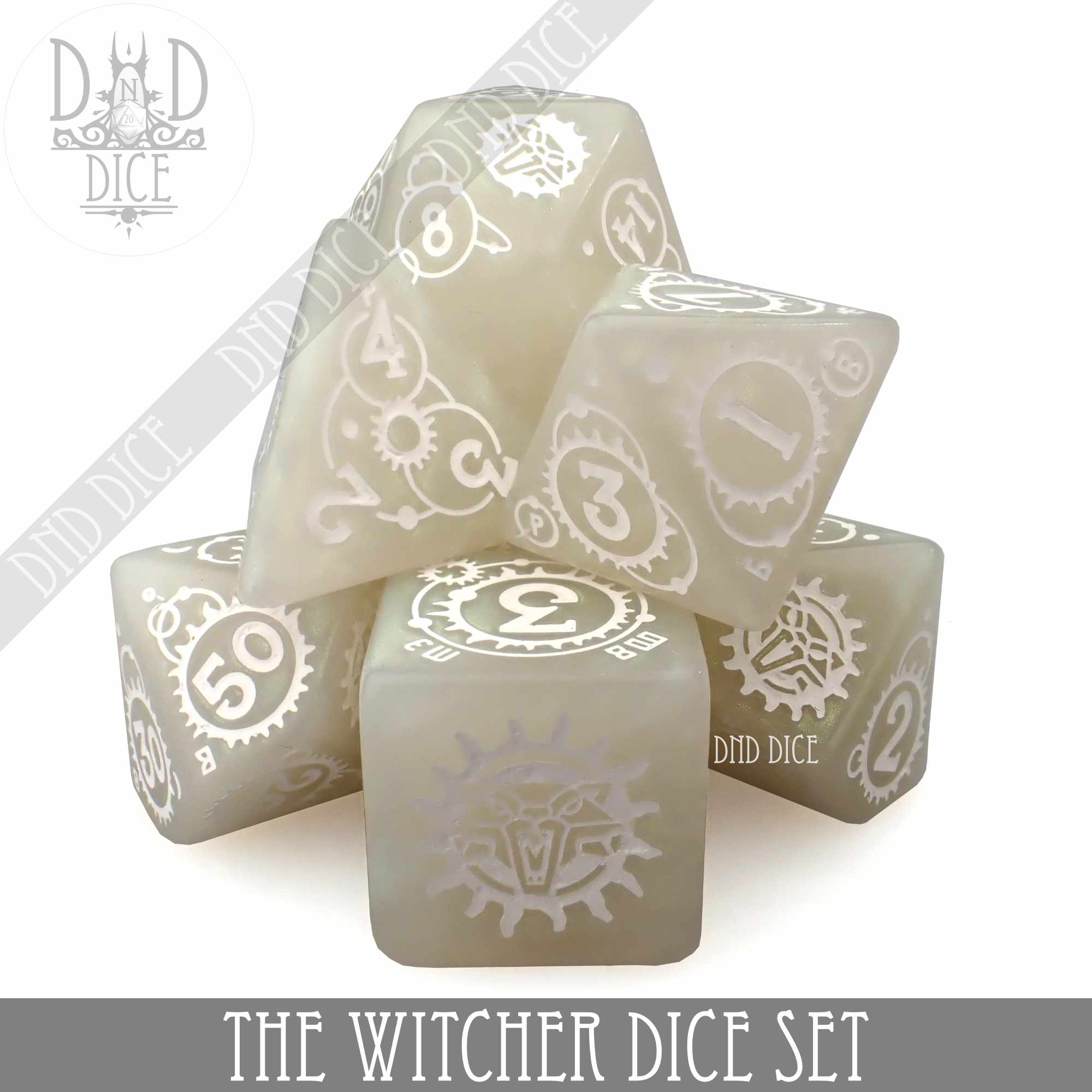 The Witcher Dice Set and Coin - Ciri
