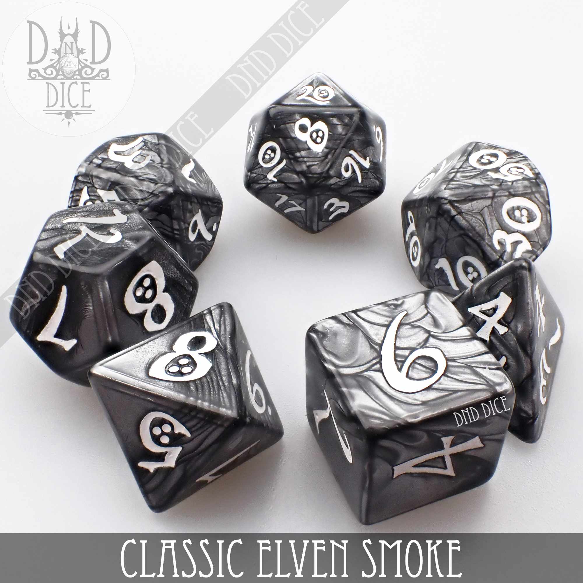 Classic Elven Smoke Dice Set