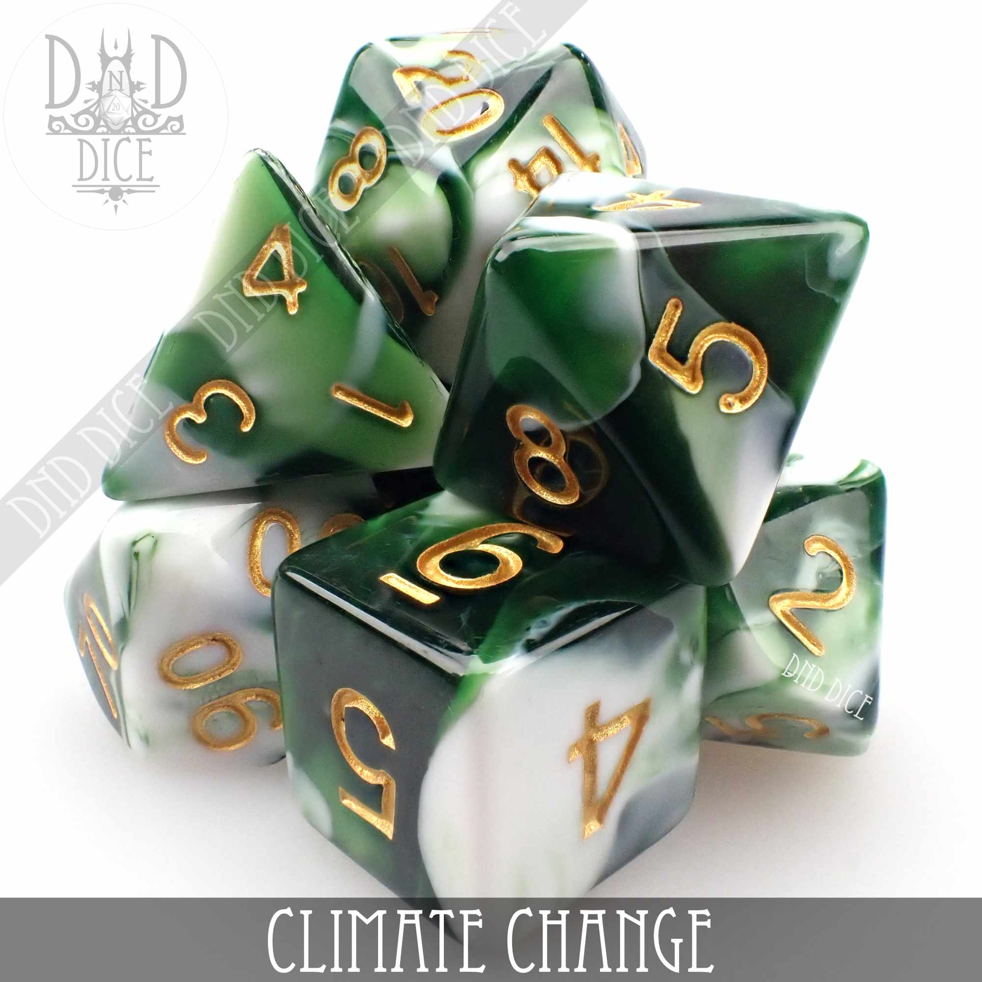 Climate Change 7 or 11 Dice Set