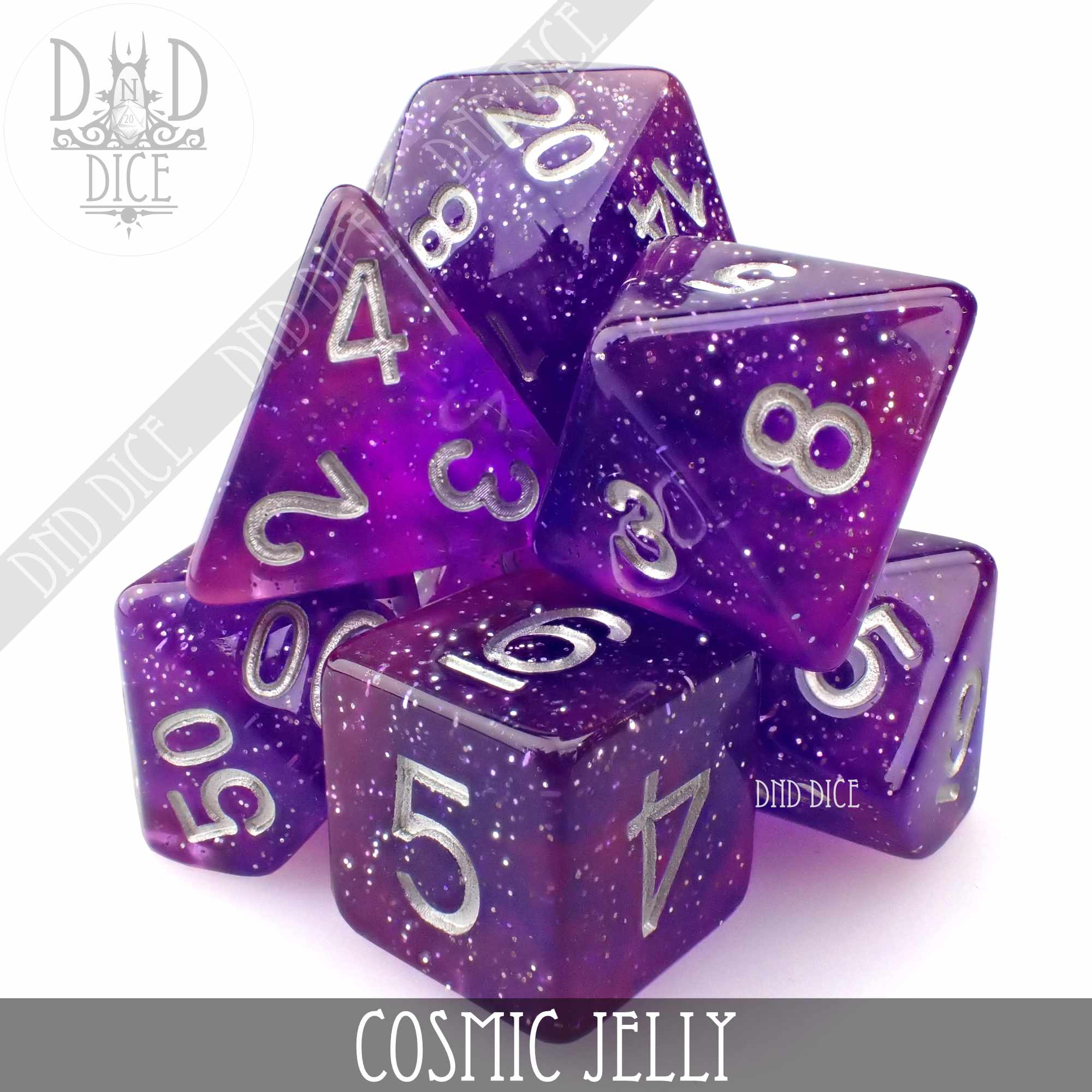 Cosmic Jelly Dice Set