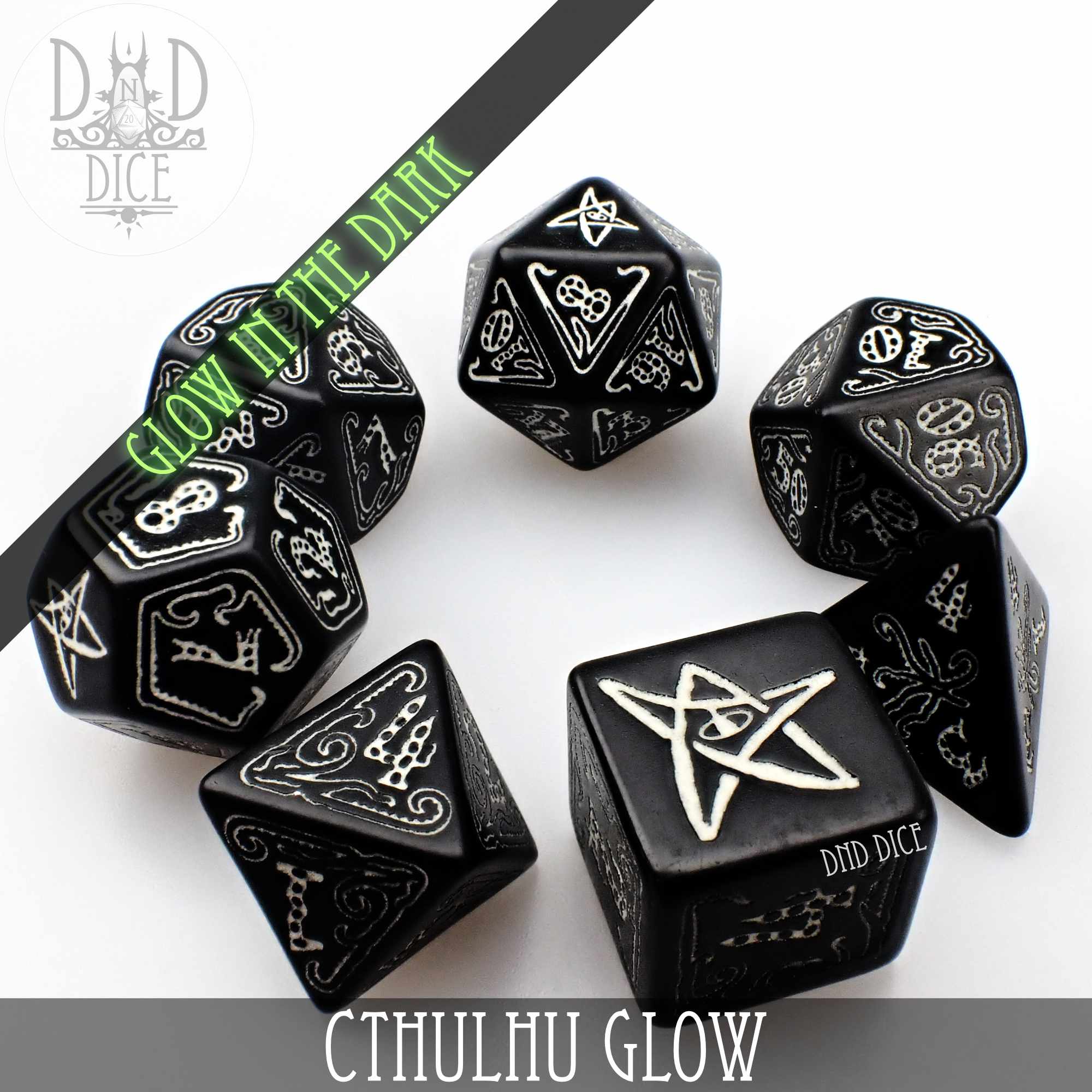 Call of Cthulhu Glow in the Dark Dice Set
