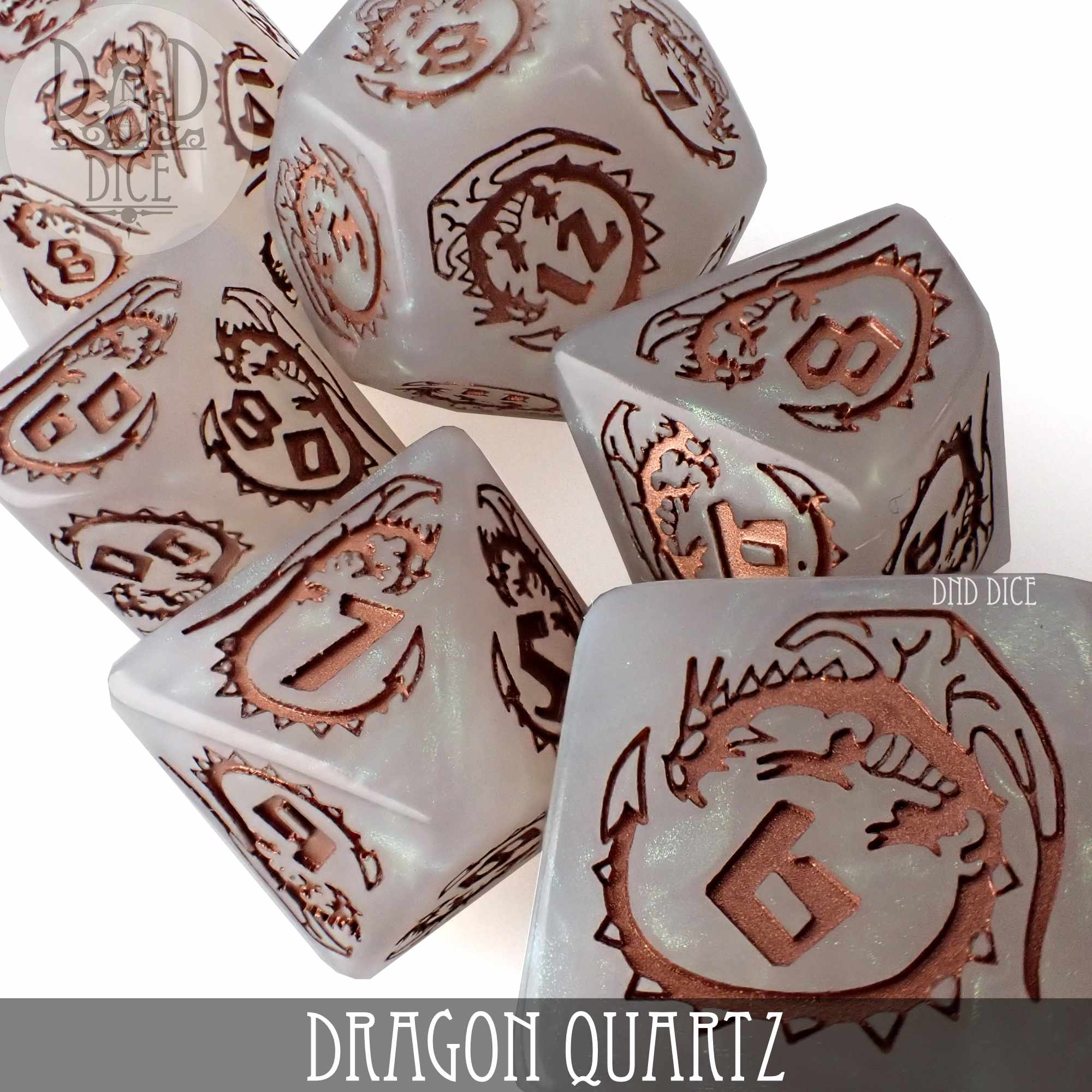 Dragon Quartz Dice Set
