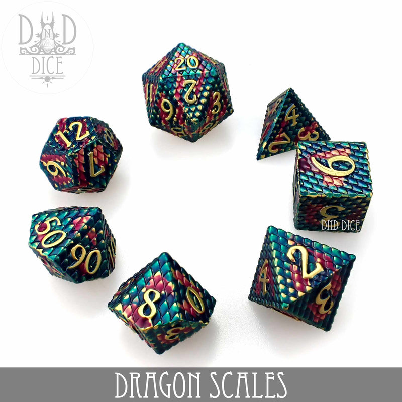 Dragon Scales Metal Dice Set