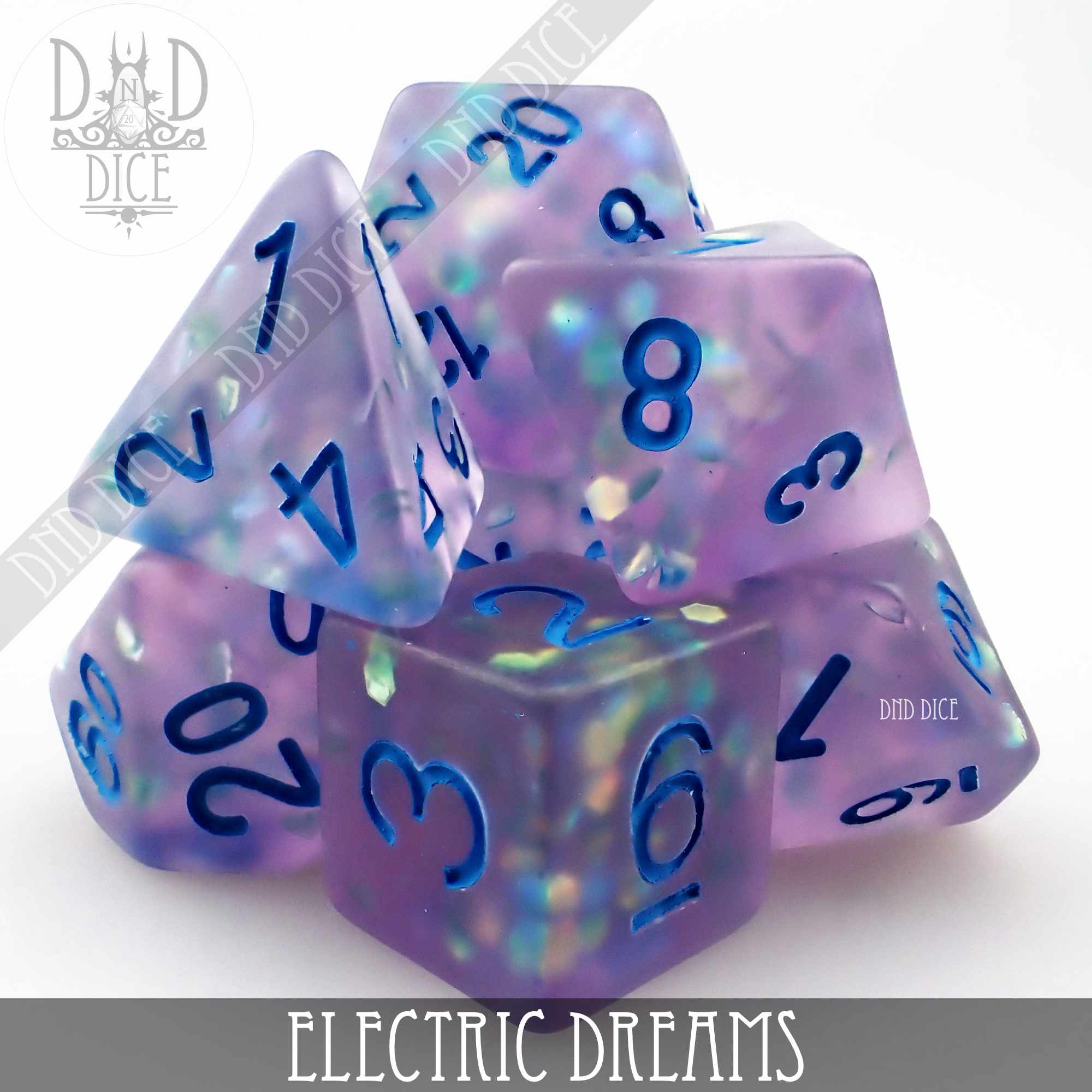 Electric Dreams Frosted Dice Set