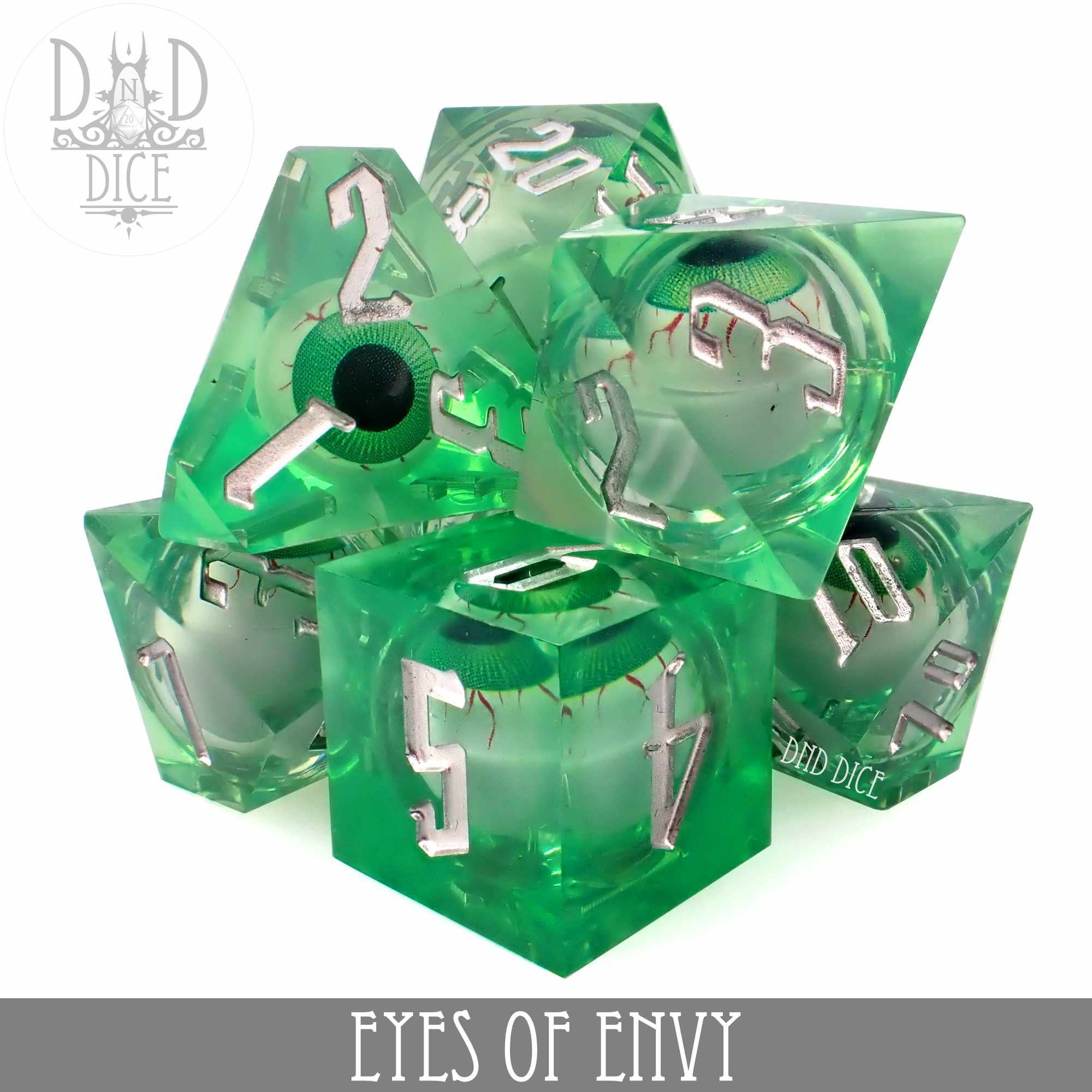 Eyes of Envy Liquid Core Dice Set
