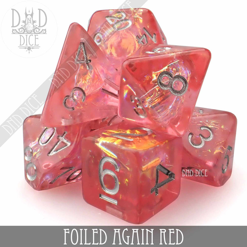 Foiled Again Red Dice Set
