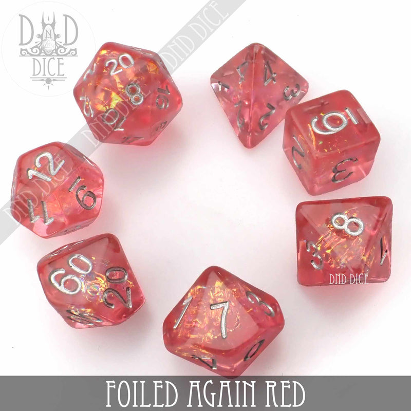 Foiled Again Red Dice Set