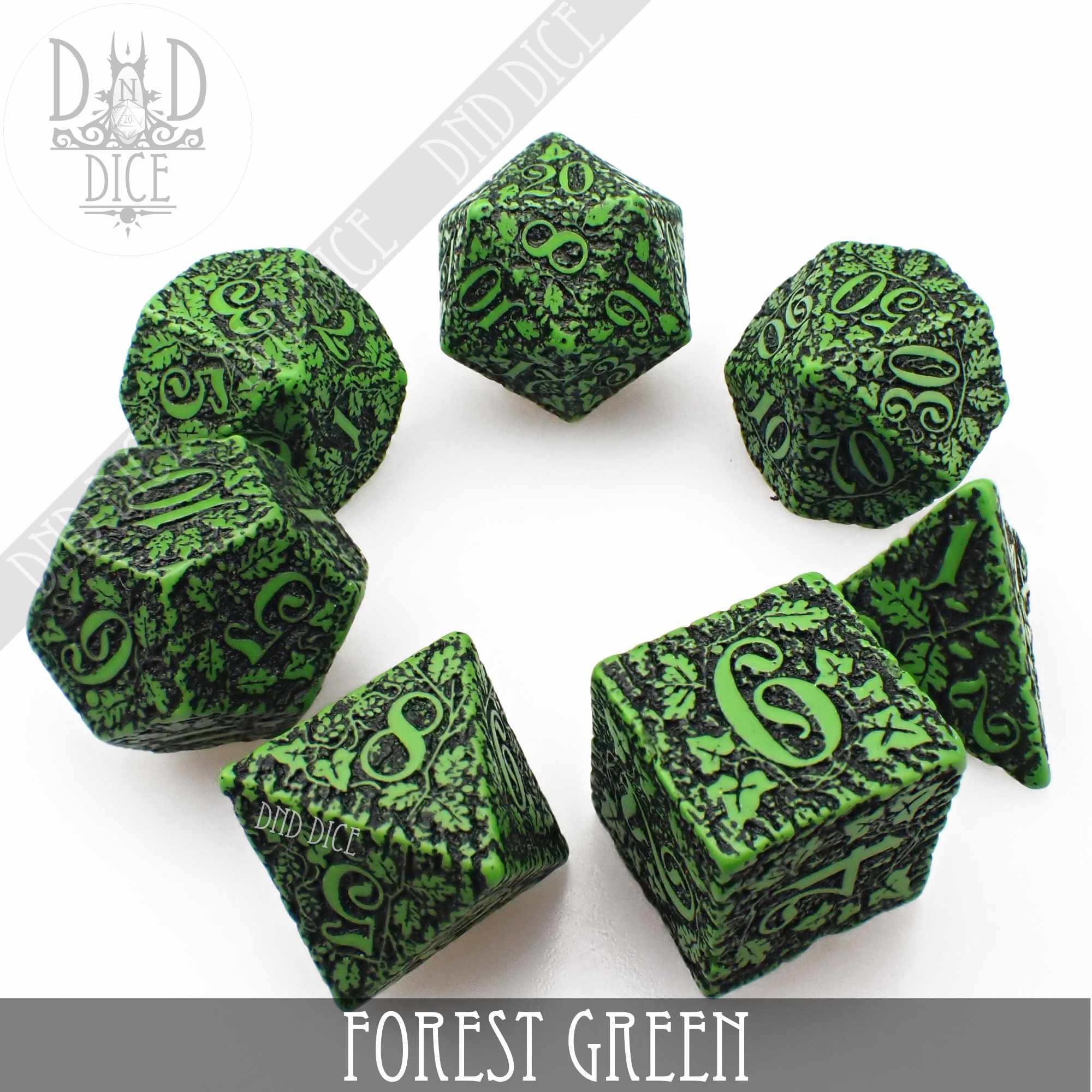 Forest Jungle Green Dice Set