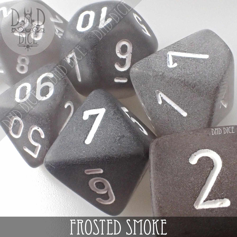 Frosted Smoke Dice Set