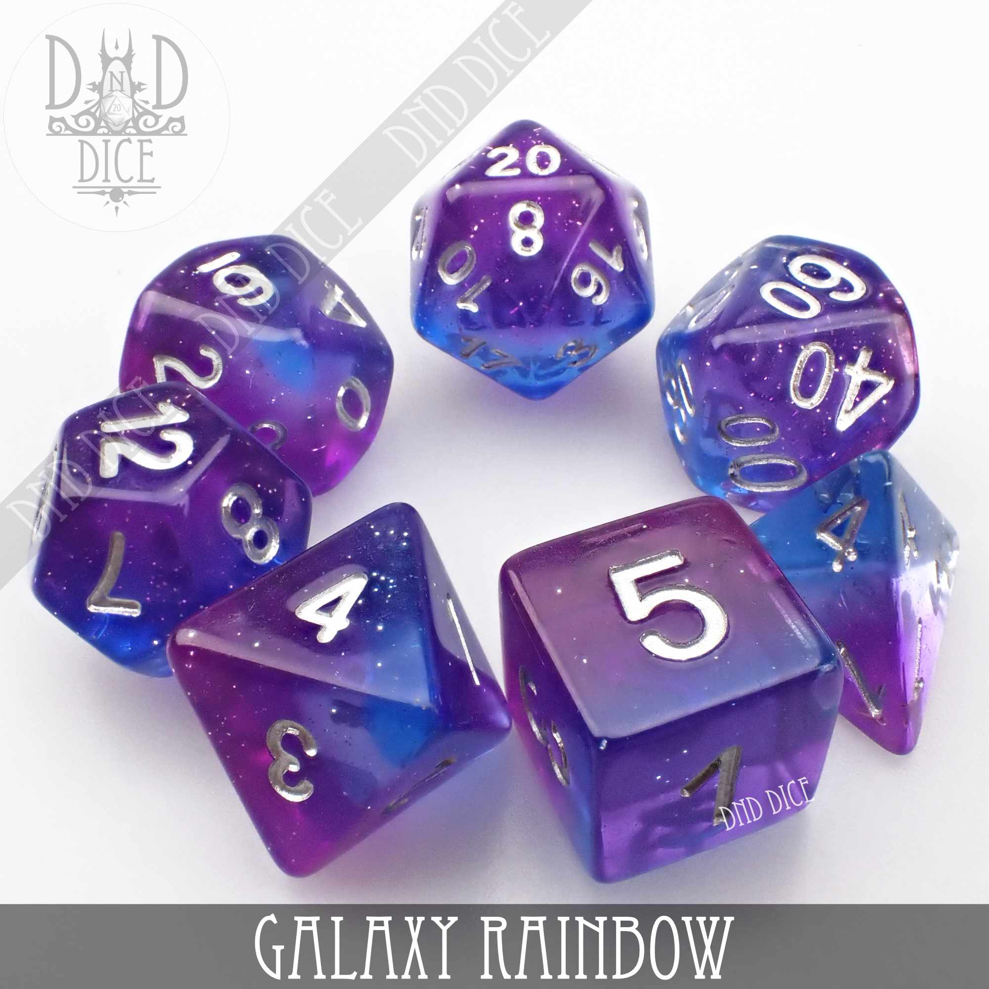 Galaxy Rainbow Dice Set