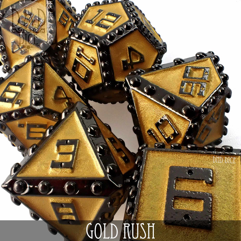 Gold Rush Metal Dice Set