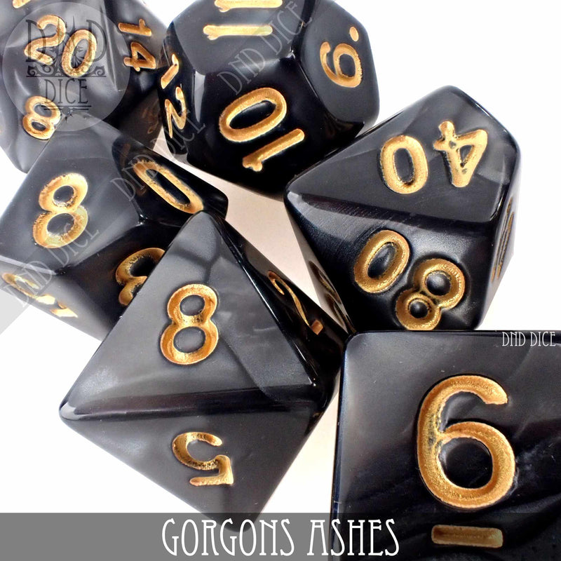 Gorgons Ashes 7 or 11 Dice Set