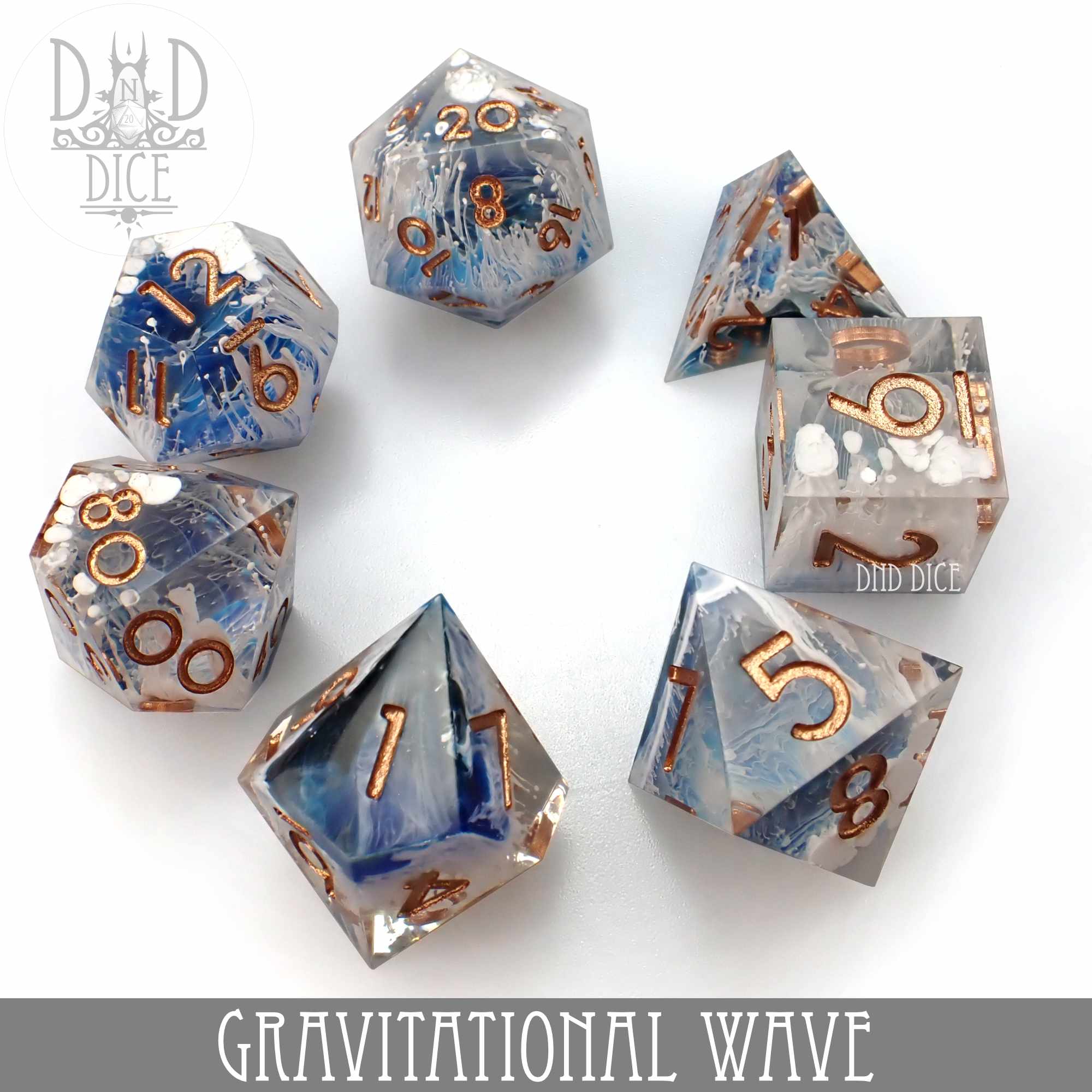 Gravitational Wave Handmade Dice Set