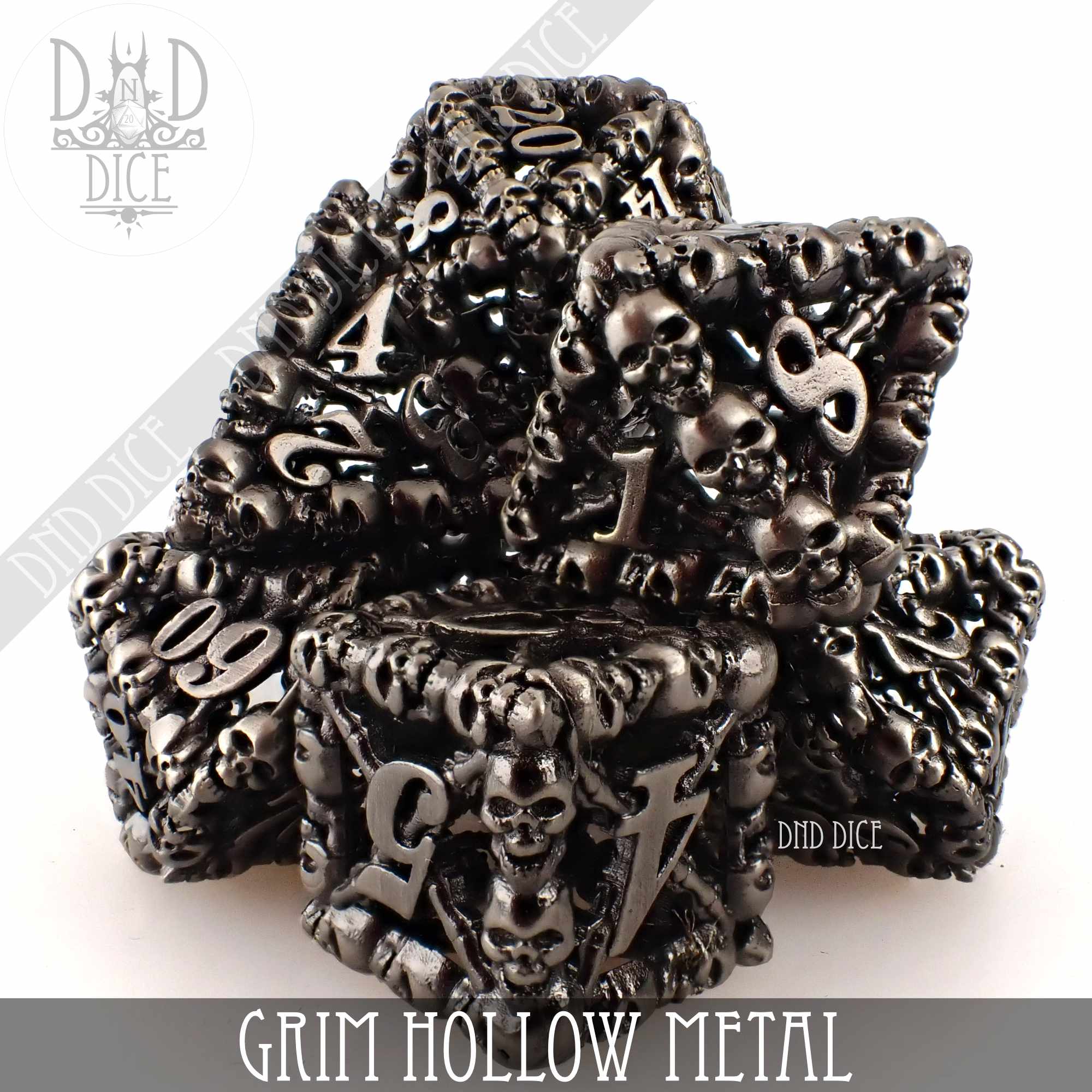 Grim Metal Dice Set (Gift Box)