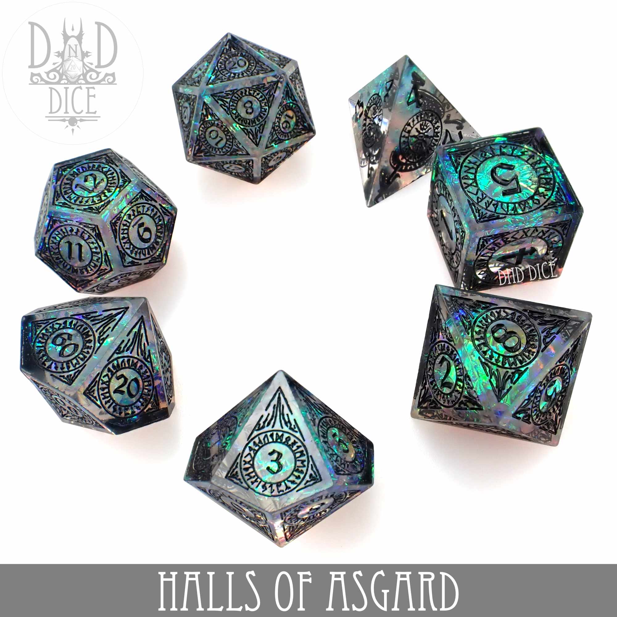 Halls of Asgard Handmade Dice Set