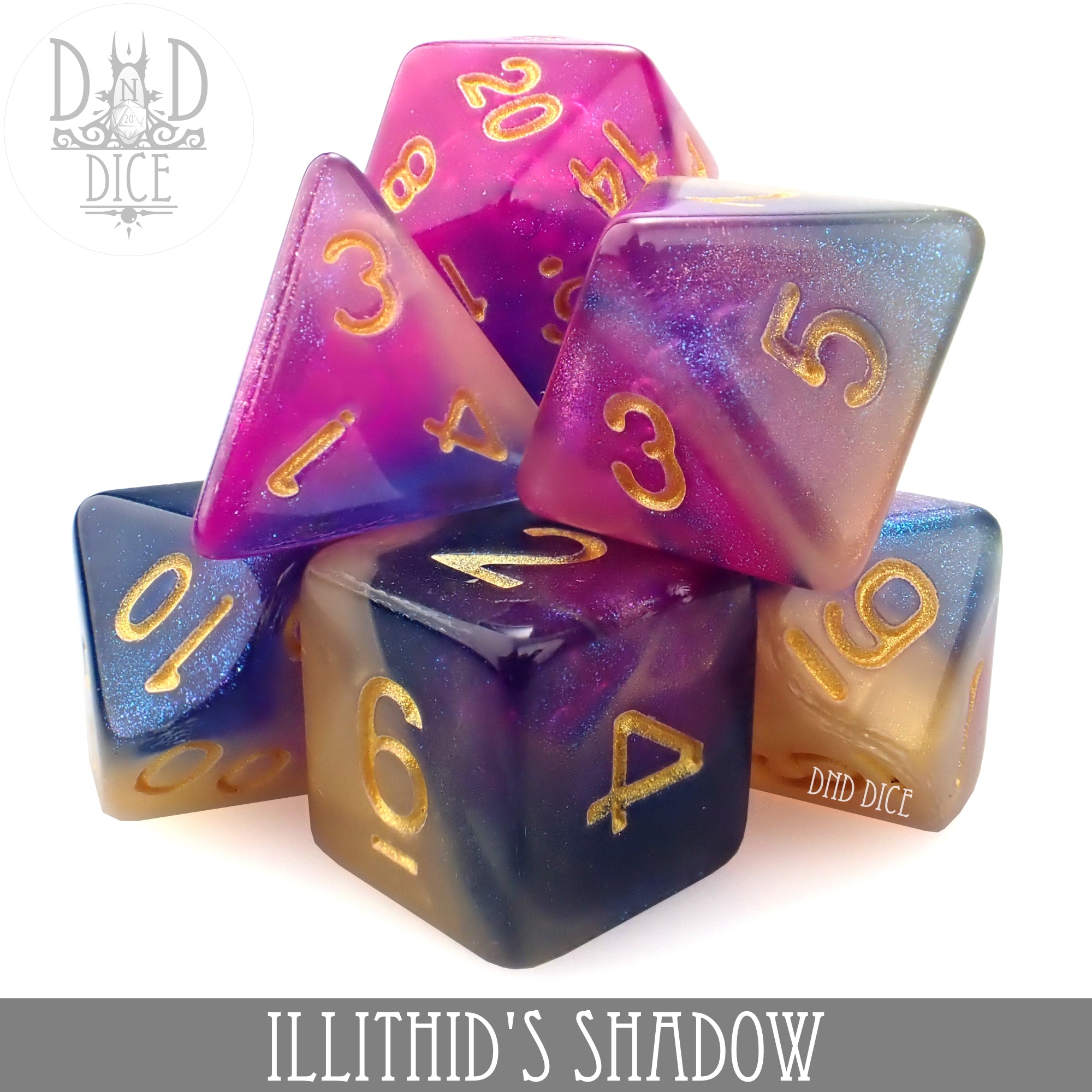 Illithid's Shadow Dice Set