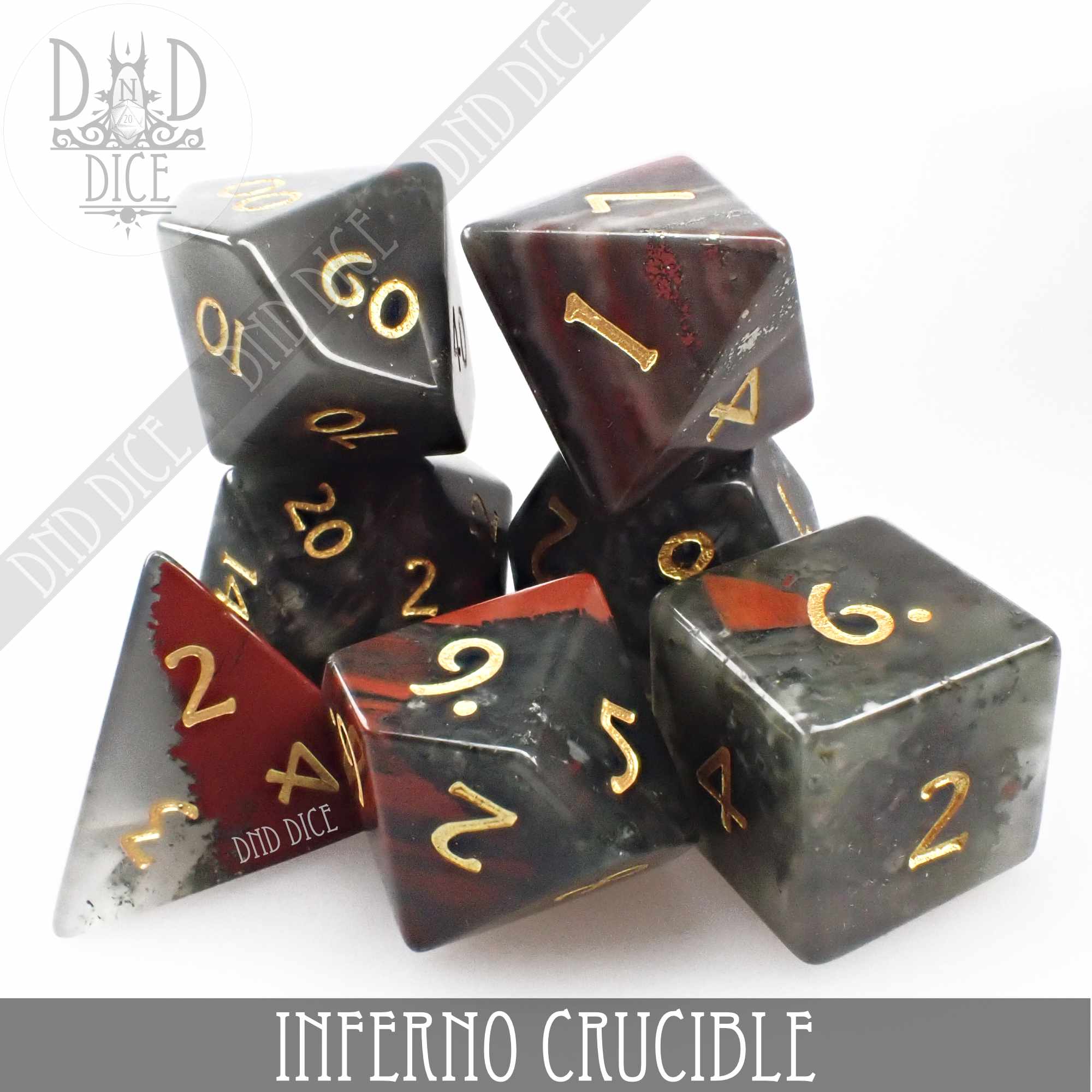 Inferno Crucible Bloodstone Dice Set (Gift Box)