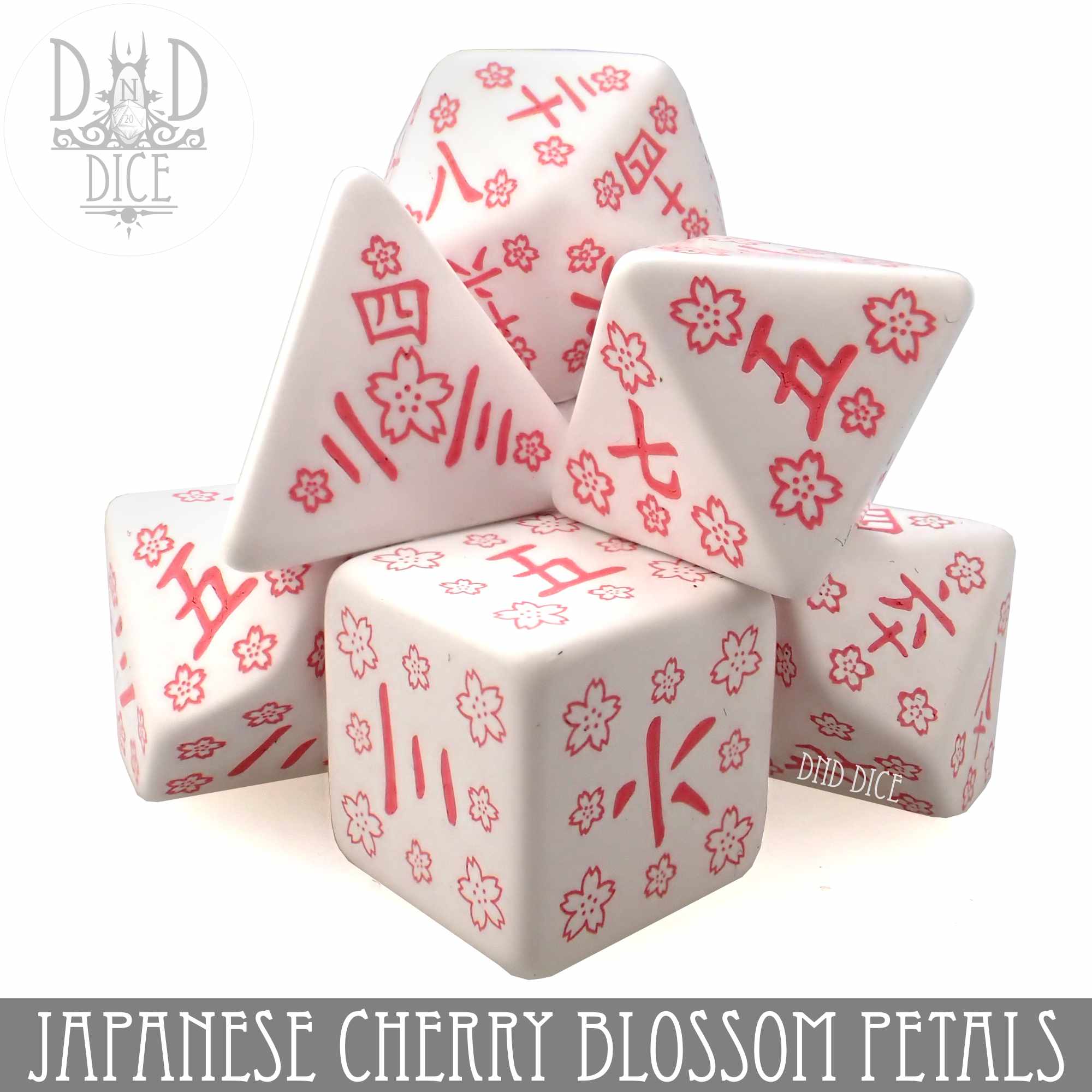 Japanese Cherry Blossom Petals Dice Set