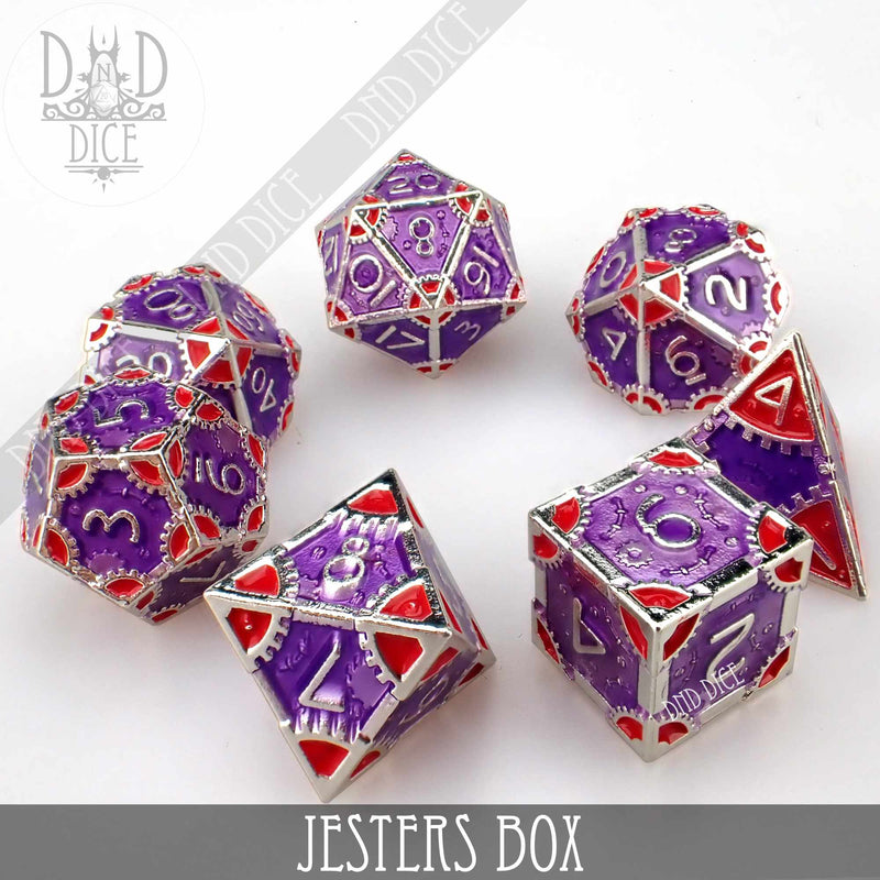 Jesters Box Metal Dice Set