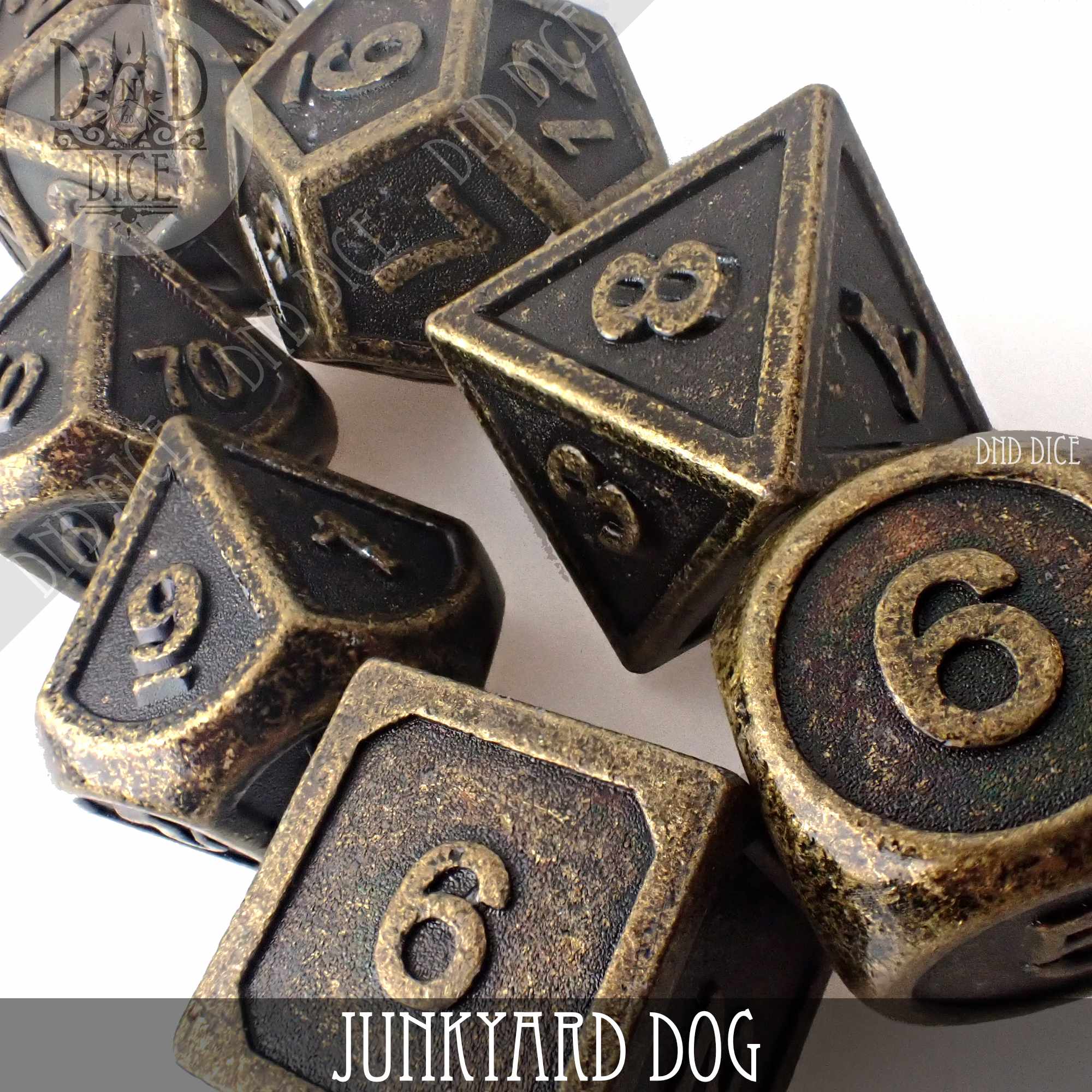 Junkyard Dog 10 Dice Metal Set