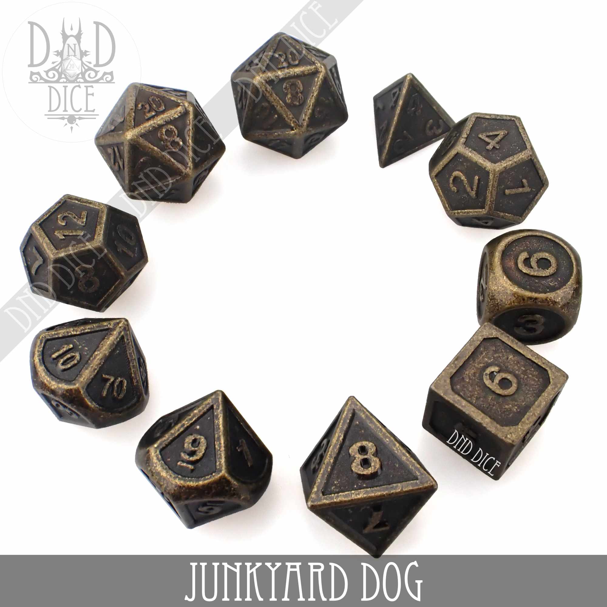 Junkyard Dog 10 Dice Metal Set