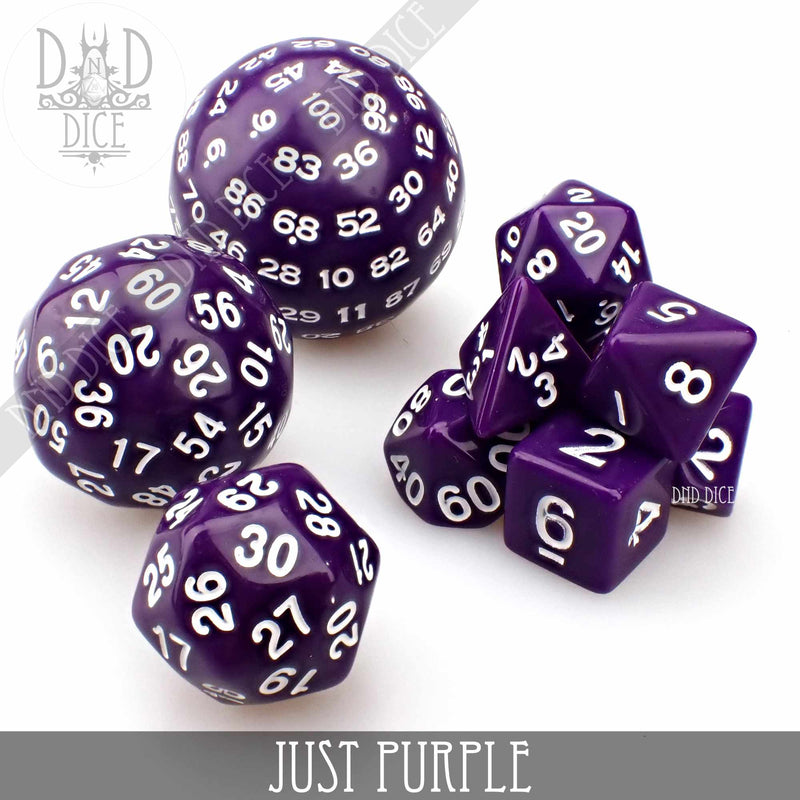 Just Purple 10 Dice Set