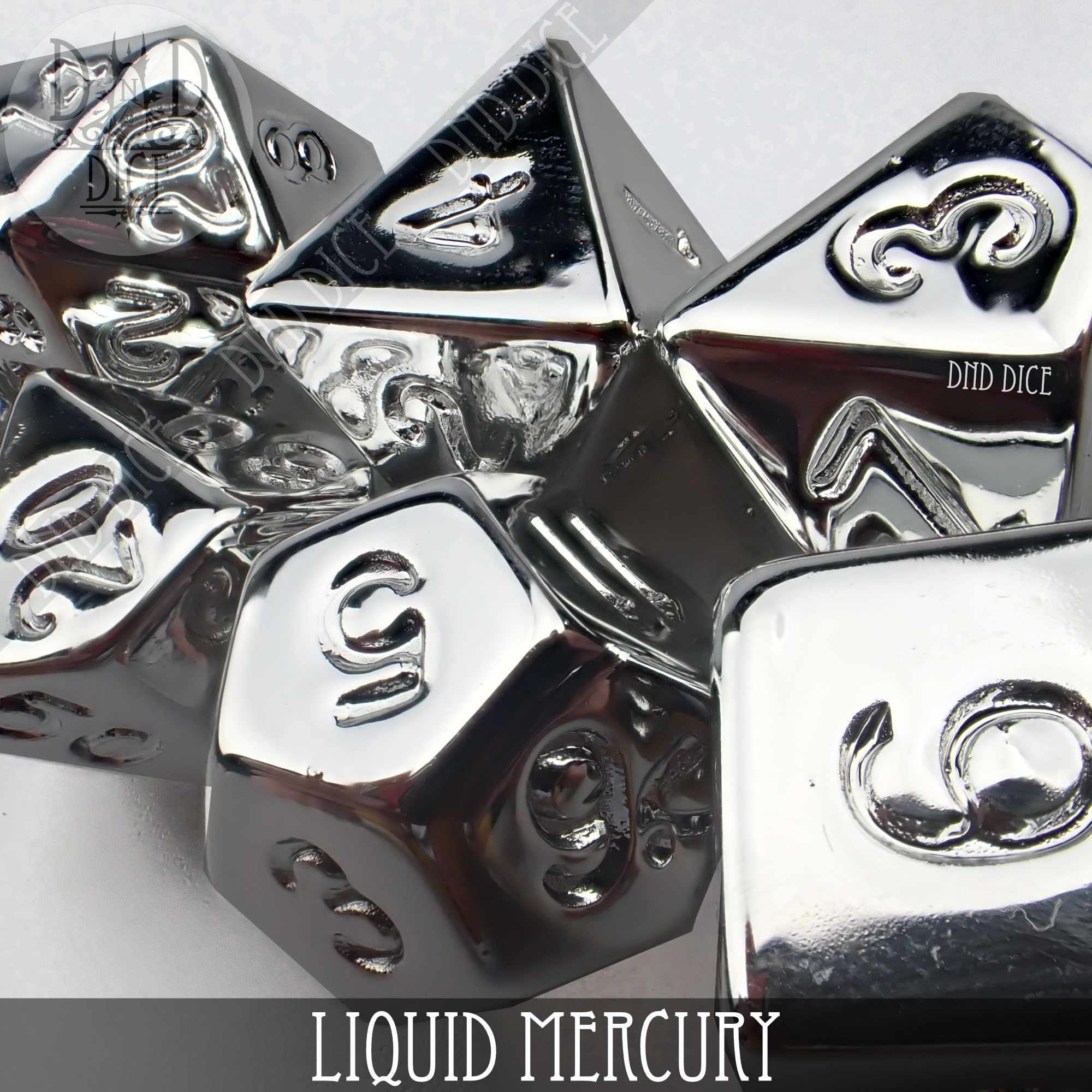 Liquid Mercury Dice Set