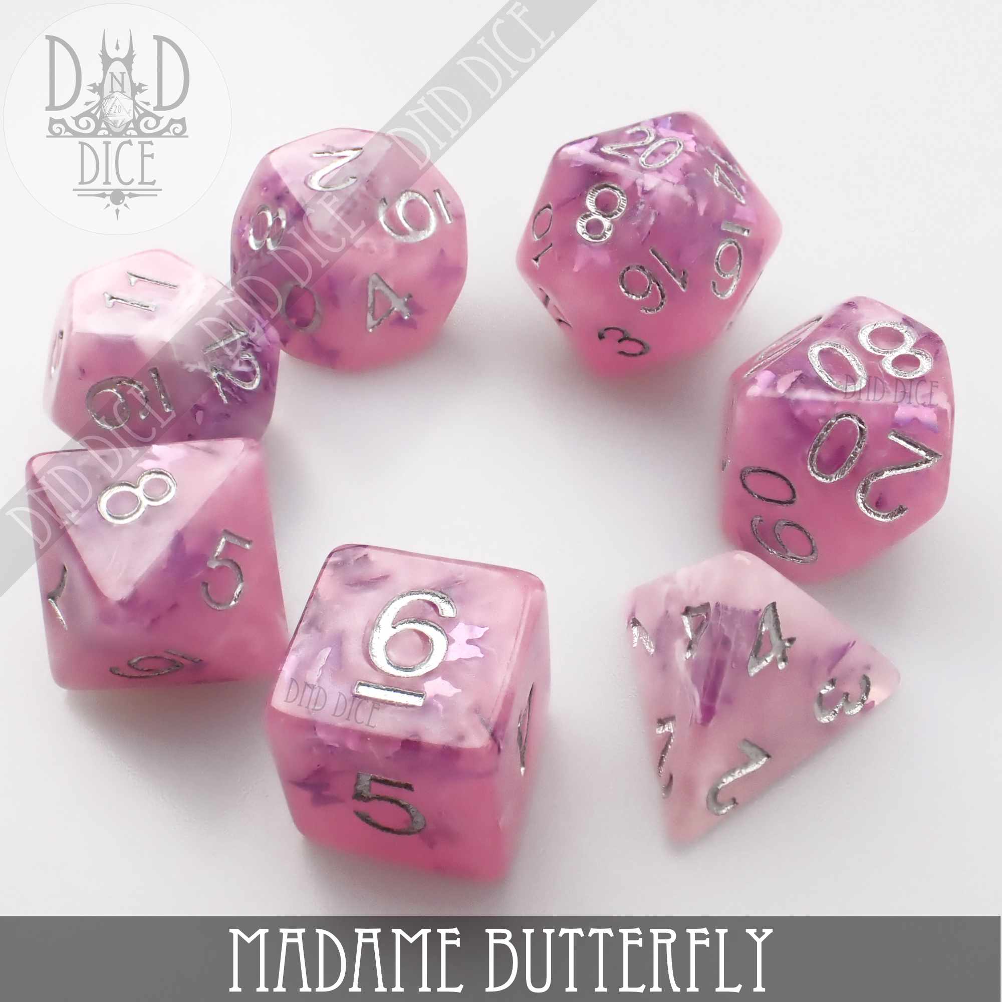 Madame Butterfly Dice Set
