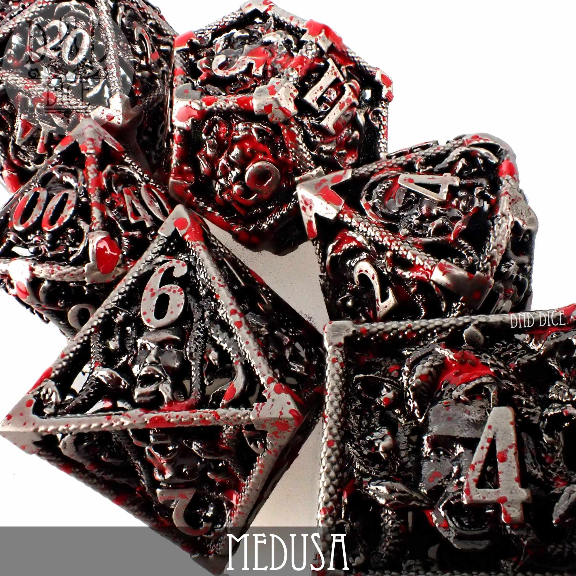 Medusa Hollow Metal Dice Set (Gift Box)