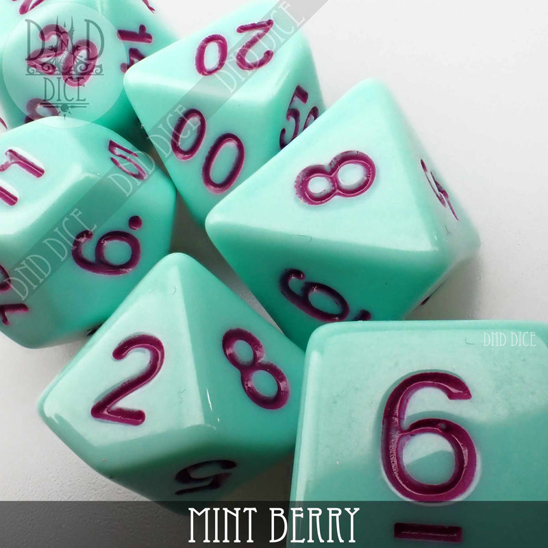 Mint Berry Dice Set