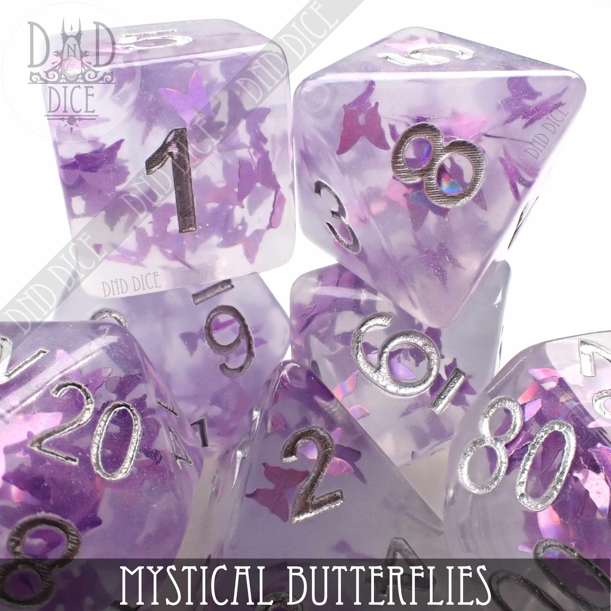 Mystical Butterflies Dice Set