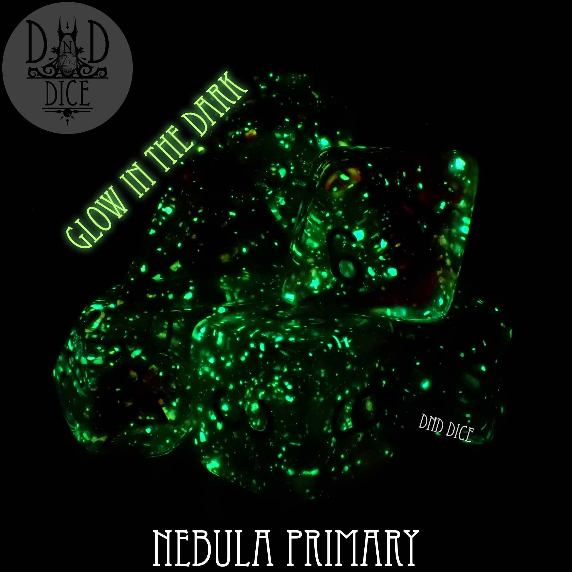 Nebula Primary 7 or 11 Dice Set (Glow)