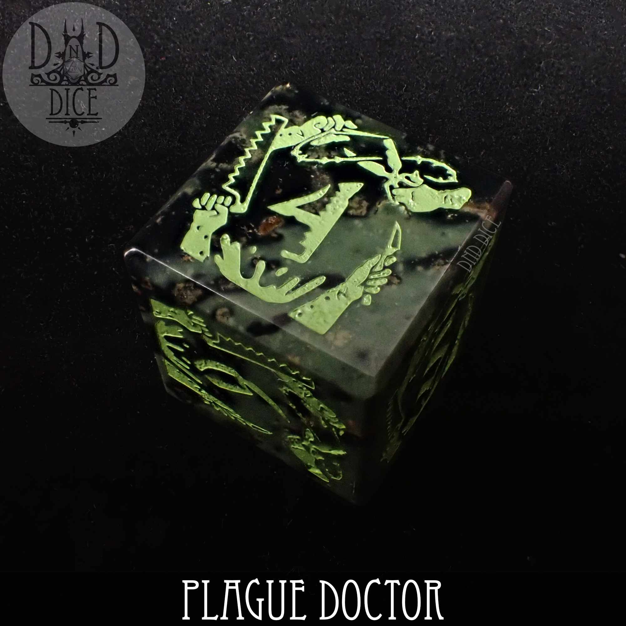 Plague Doctor Gemstone Dice Set (Gift Box)