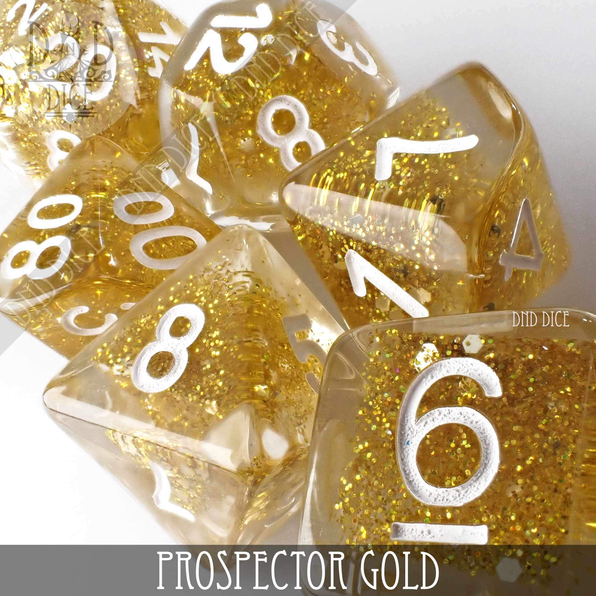 Prospector Gold Dice Set