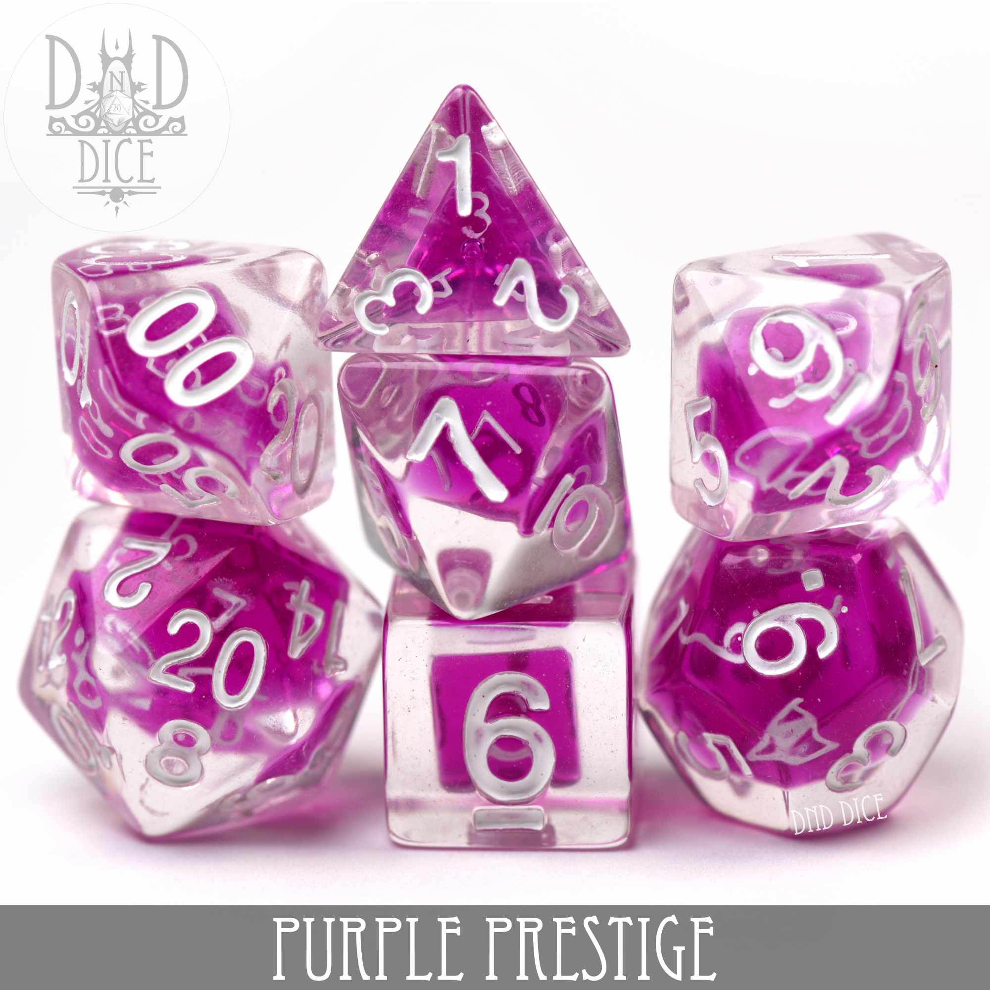 Purple Prestige Dice Set