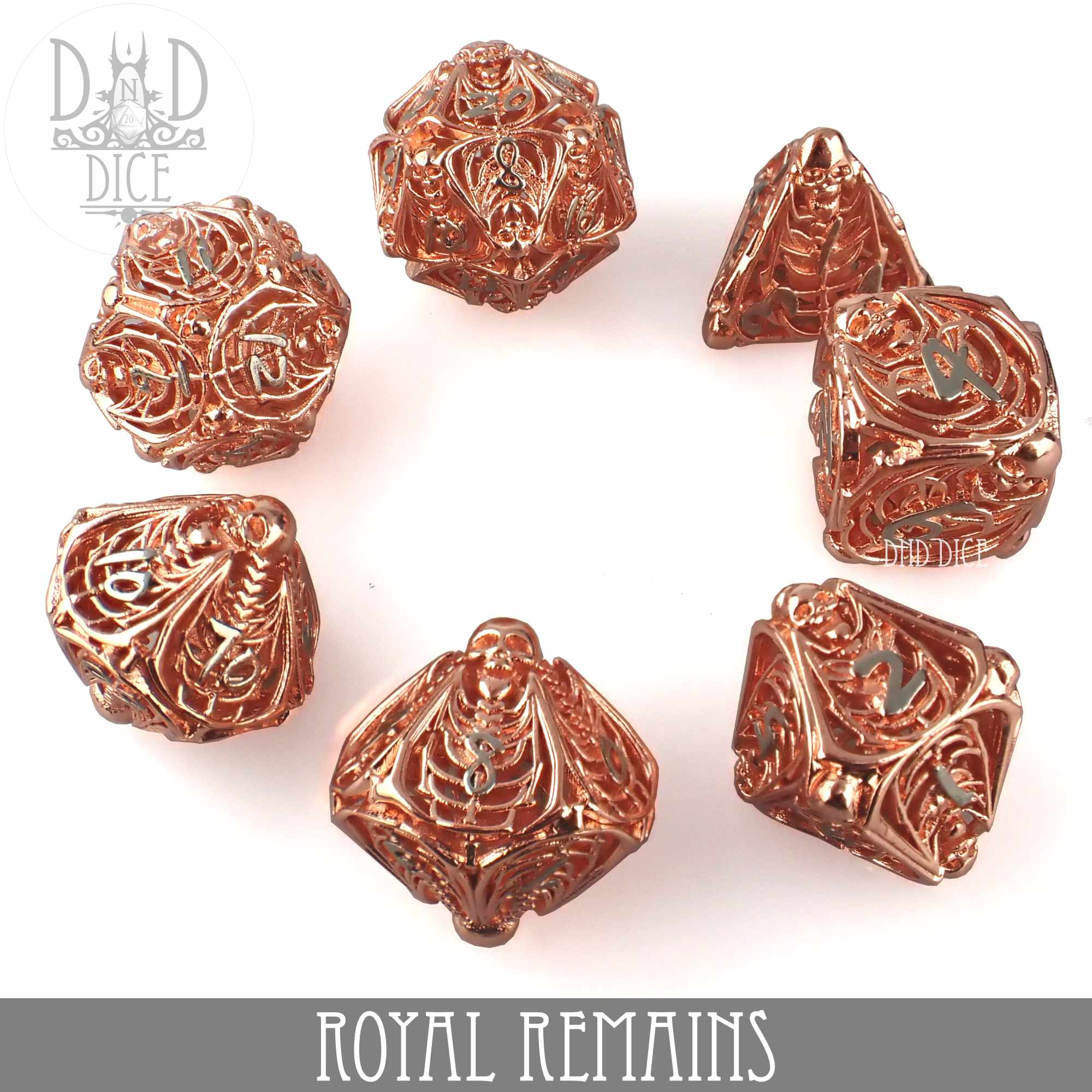 Royal Remains Hollow Metal Dice Set (Gift Box)