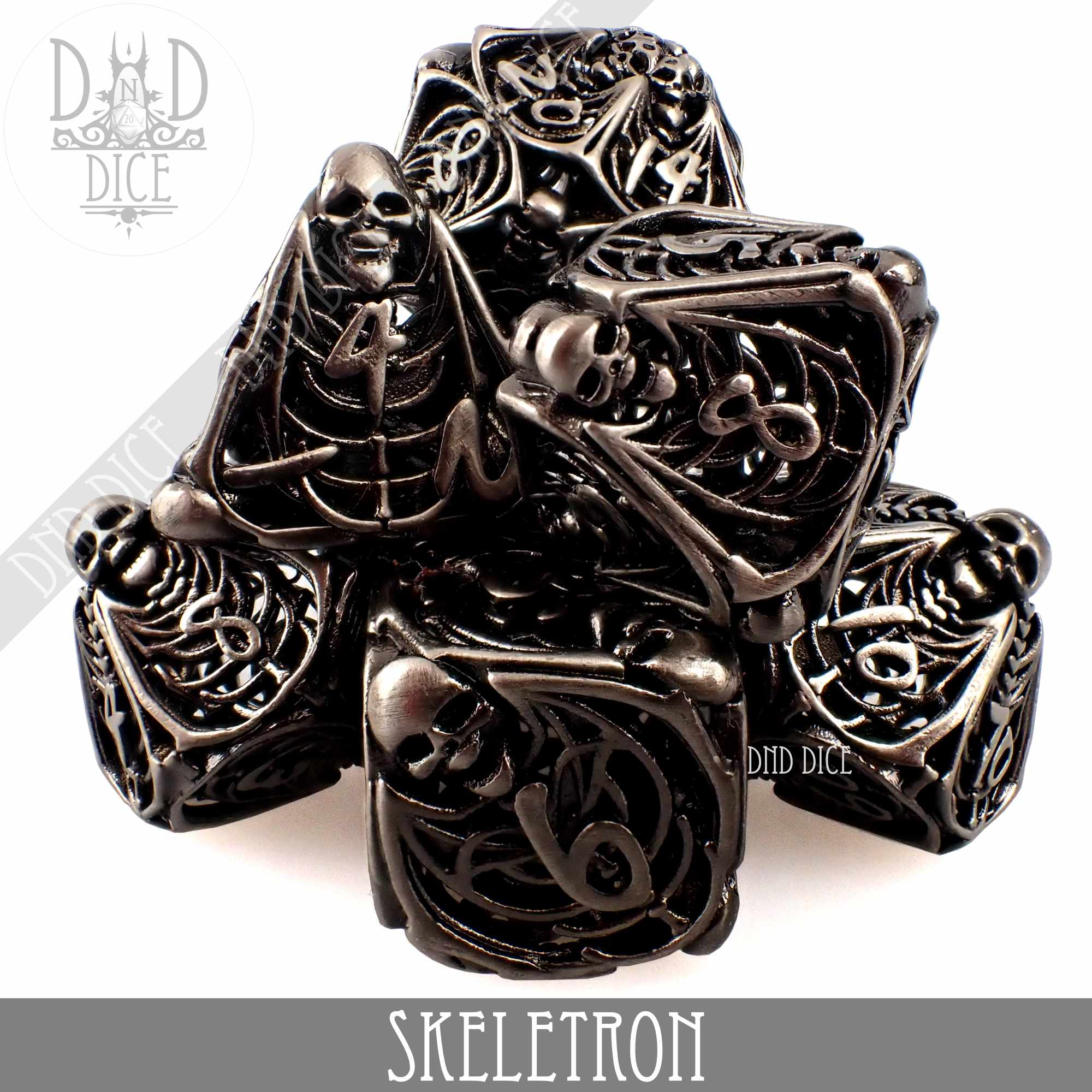 Skeletron Metal Dice Set (Gift Box)