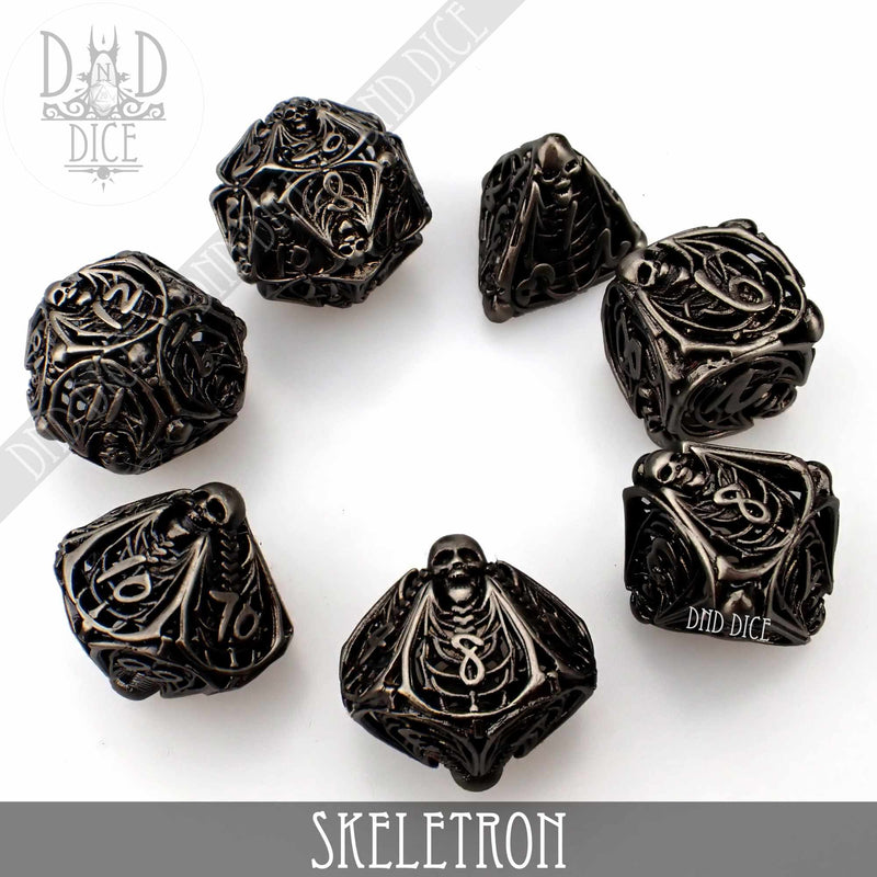Skeletron Hollow Metal Dice Set (Gift Box)