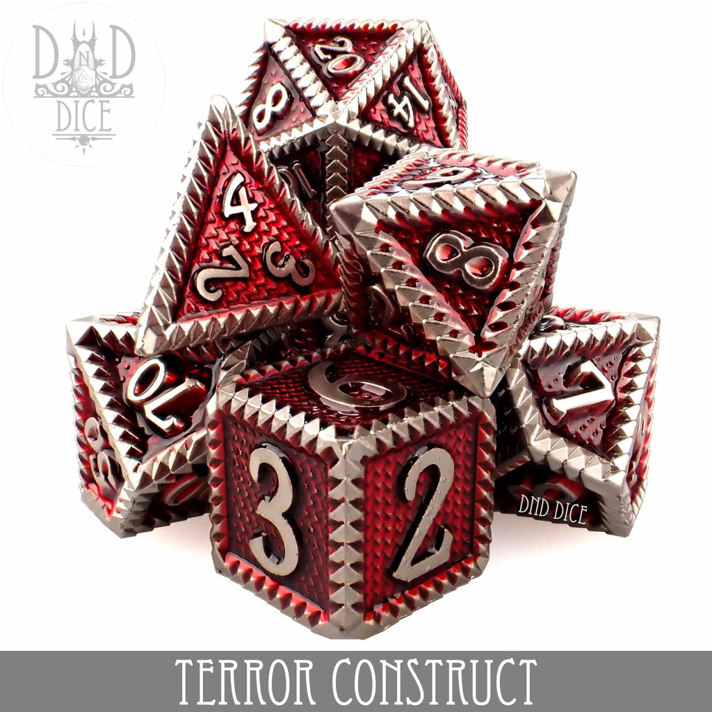 Metal Ding Set Construct Terror Construct Metal Dice Set